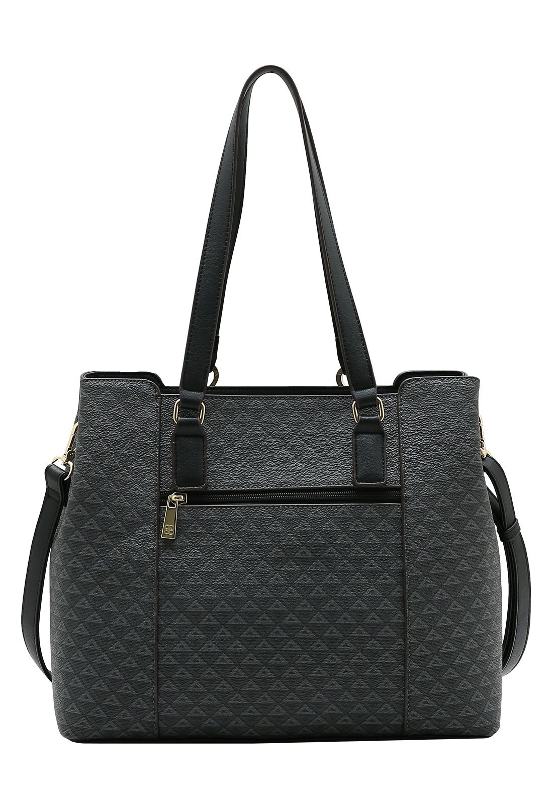 Bolsa Feminina Chenson Ombro New Elemento Gráfico Preto 3