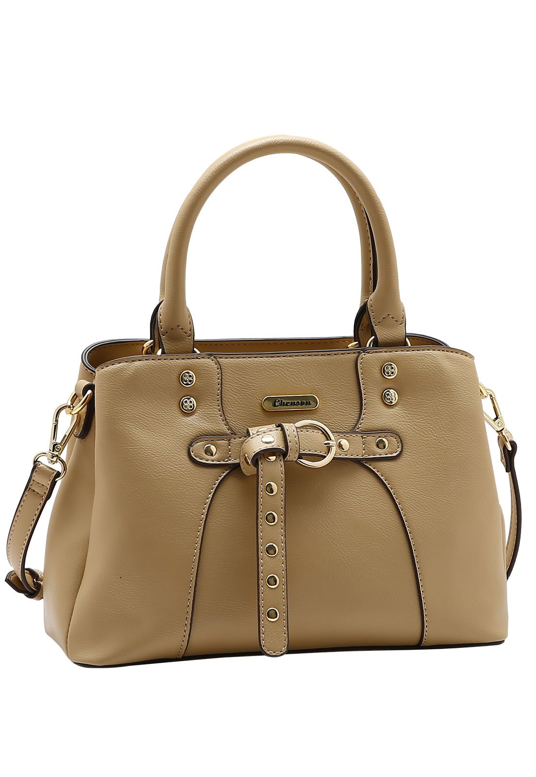 Bolsa Feminina Chenson Mão Detalhe Rebites