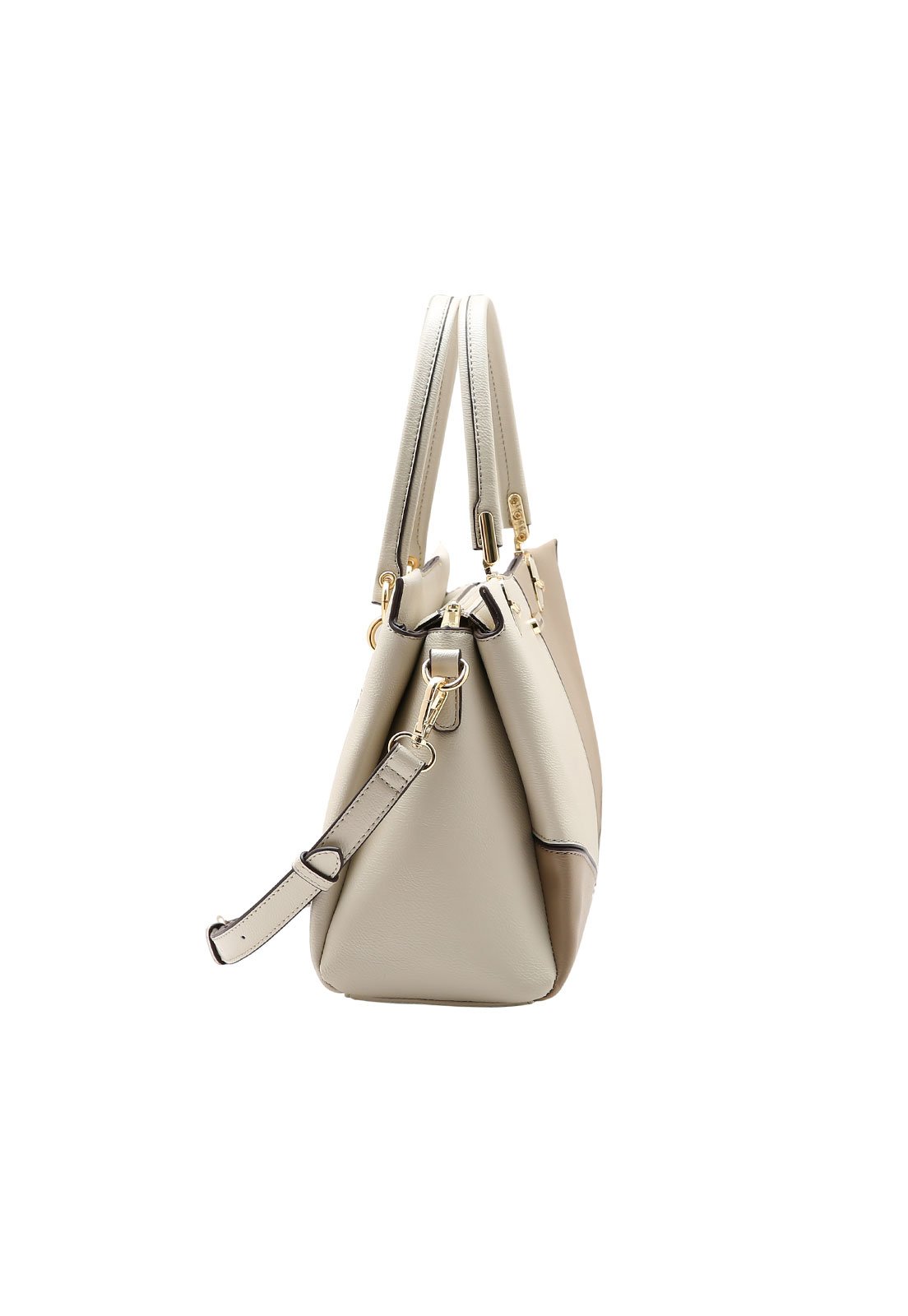 Bolsa Feminina Chenson Mão Patchwork Clássico Bege 2