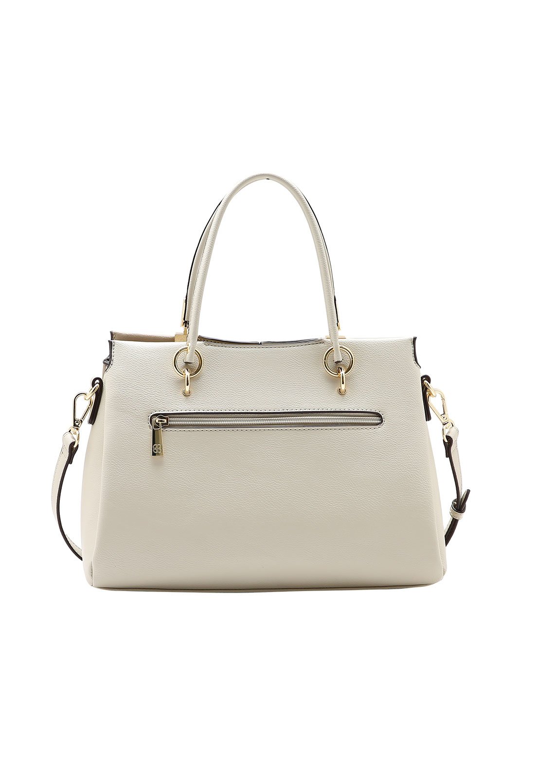 Bolsa Feminina Chenson Mão Patchwork Clássico Bege 3