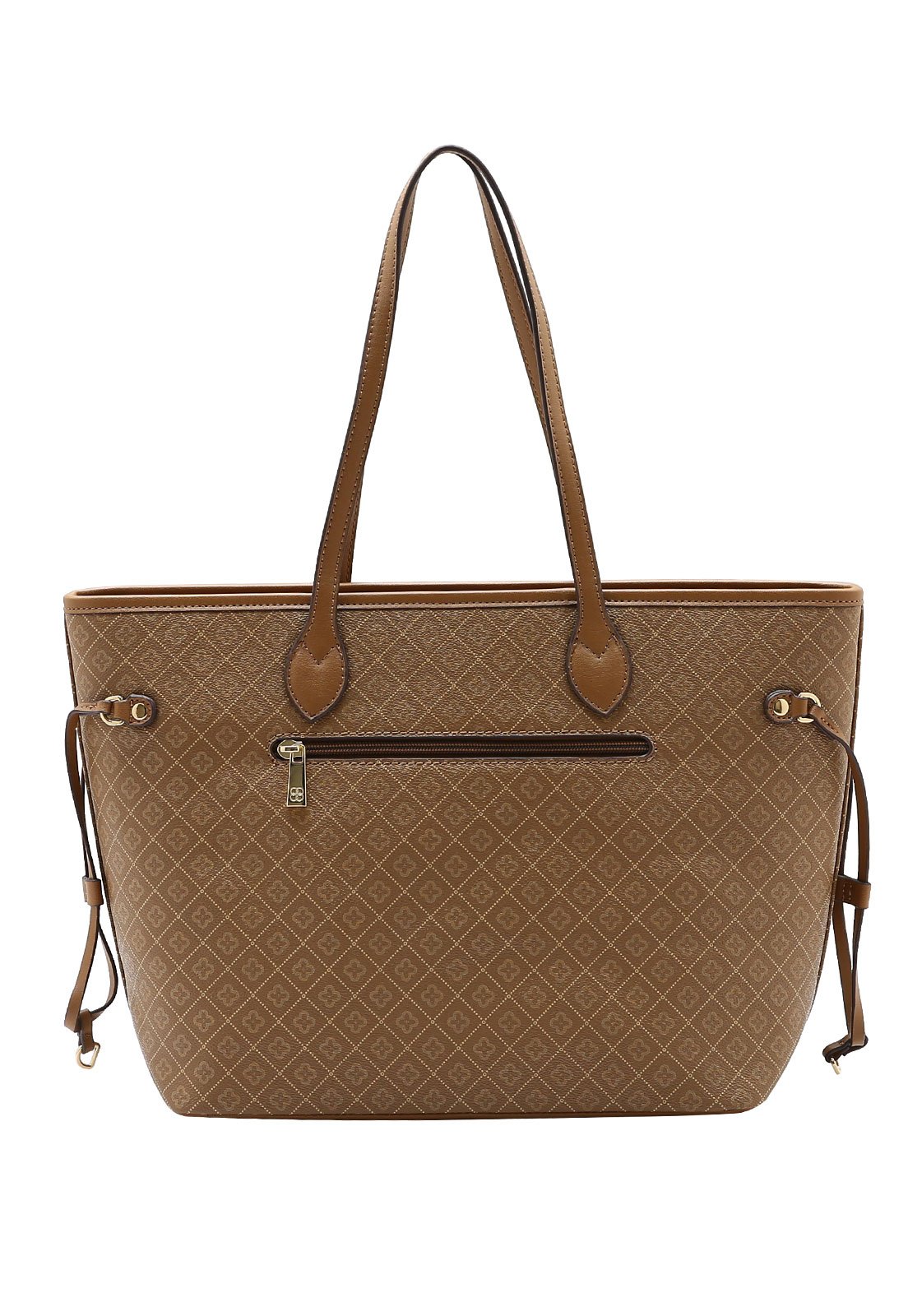 Bolsa Feminina Chenson Ombro Elemento Gráfico Marrom 3
