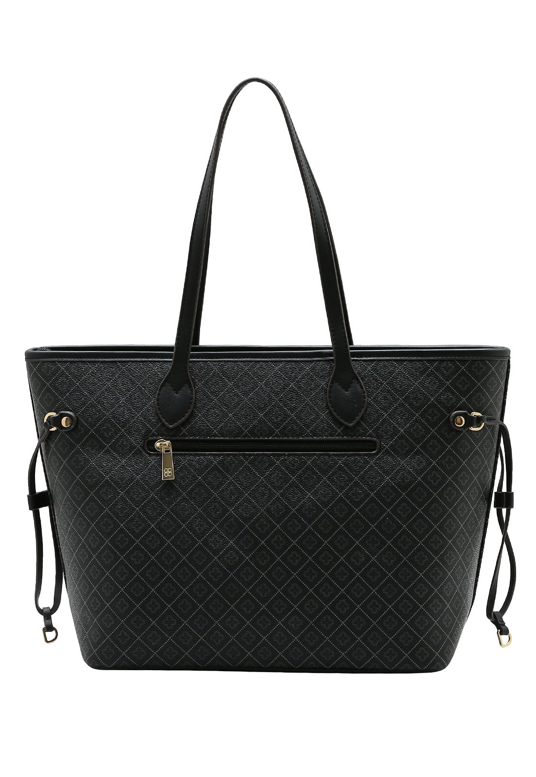 Bolsa Feminina Chenson Ombro Elemento Gráfico Preto 3