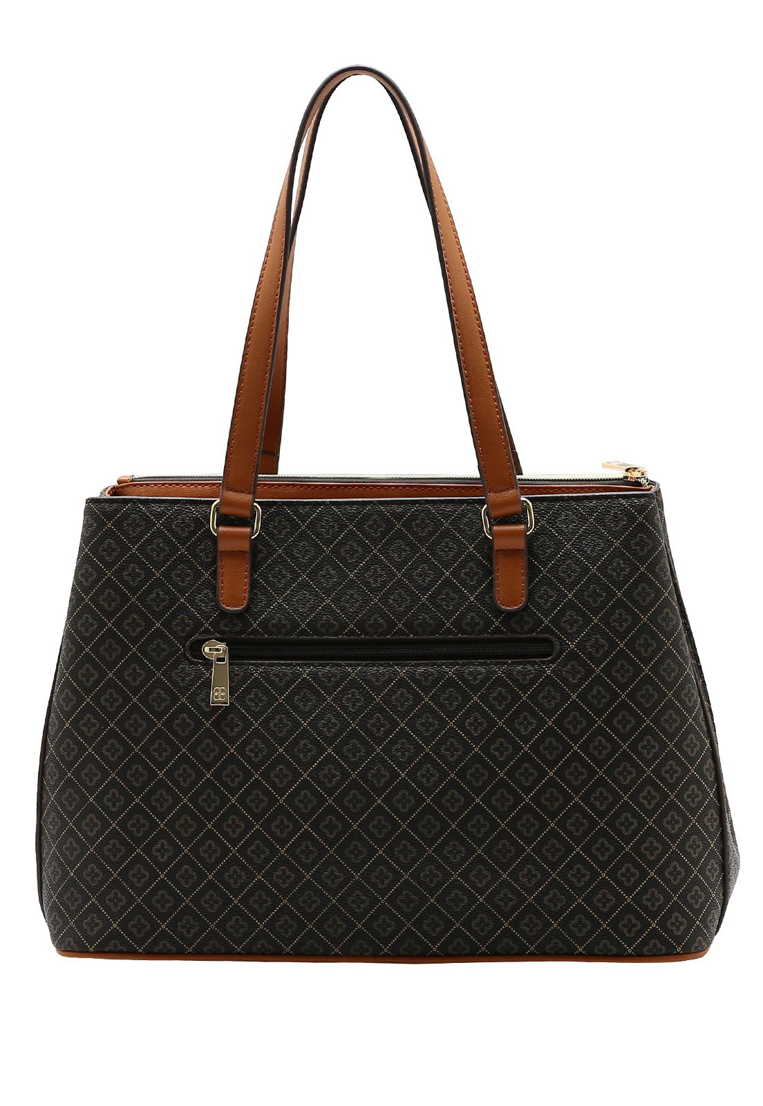 Bolsa Feminina Chenson Ombro Elemento Gráfico Café 3