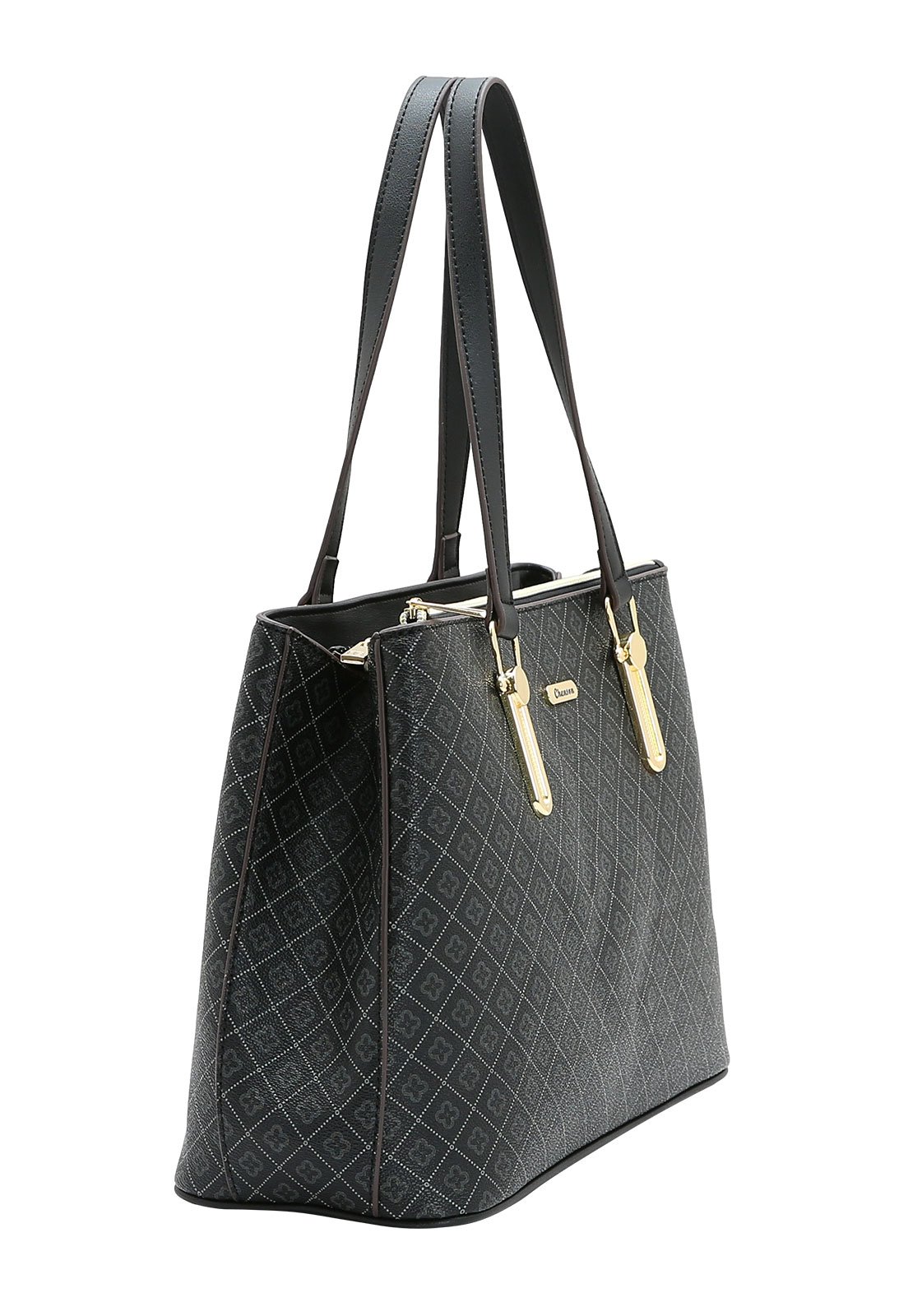 Bolsa Feminina Chenson Ombro Elemento Gráfico Preto 2