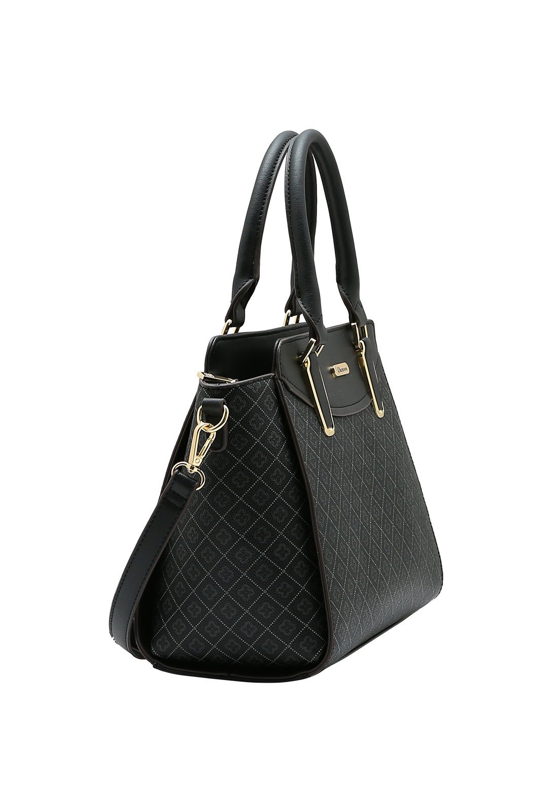 Bolsa Feminina Chenson Mão Elemento Gráfico Preto 2