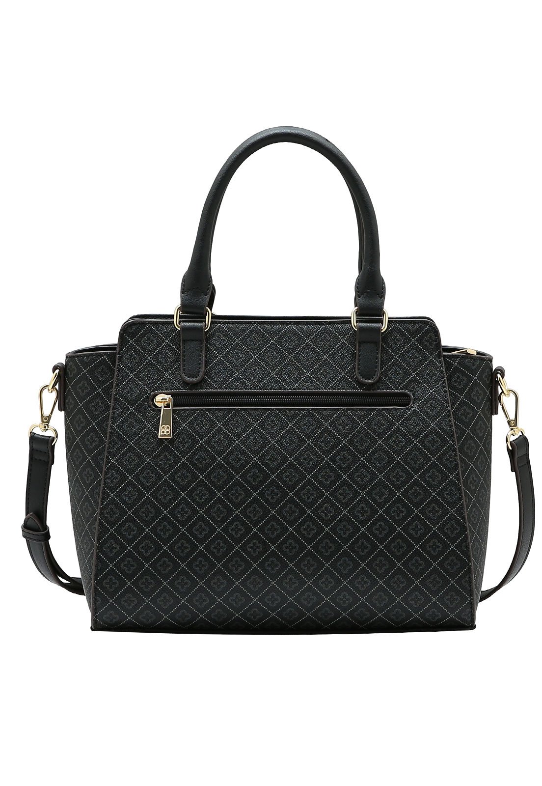 Bolsa Feminina Chenson Mão Elemento Gráfico Preto 3