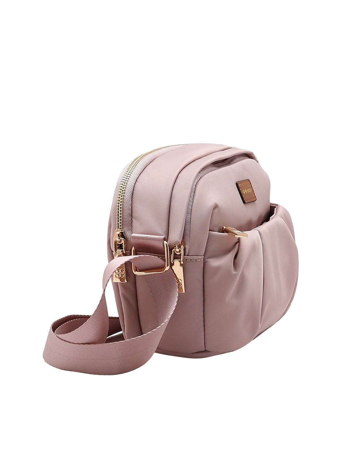 Bolsa Feminina Chenson Transversal Twill Nylon Rosa 2