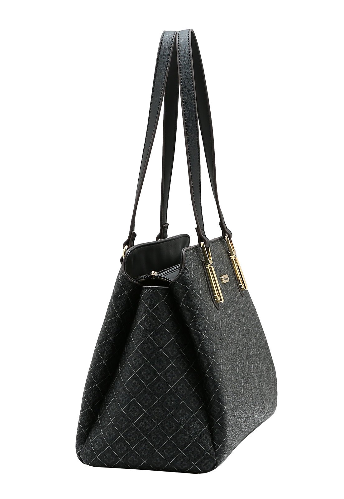 Bolsa Feminina Chenson Ombro Elemento Gráfico Preto 2