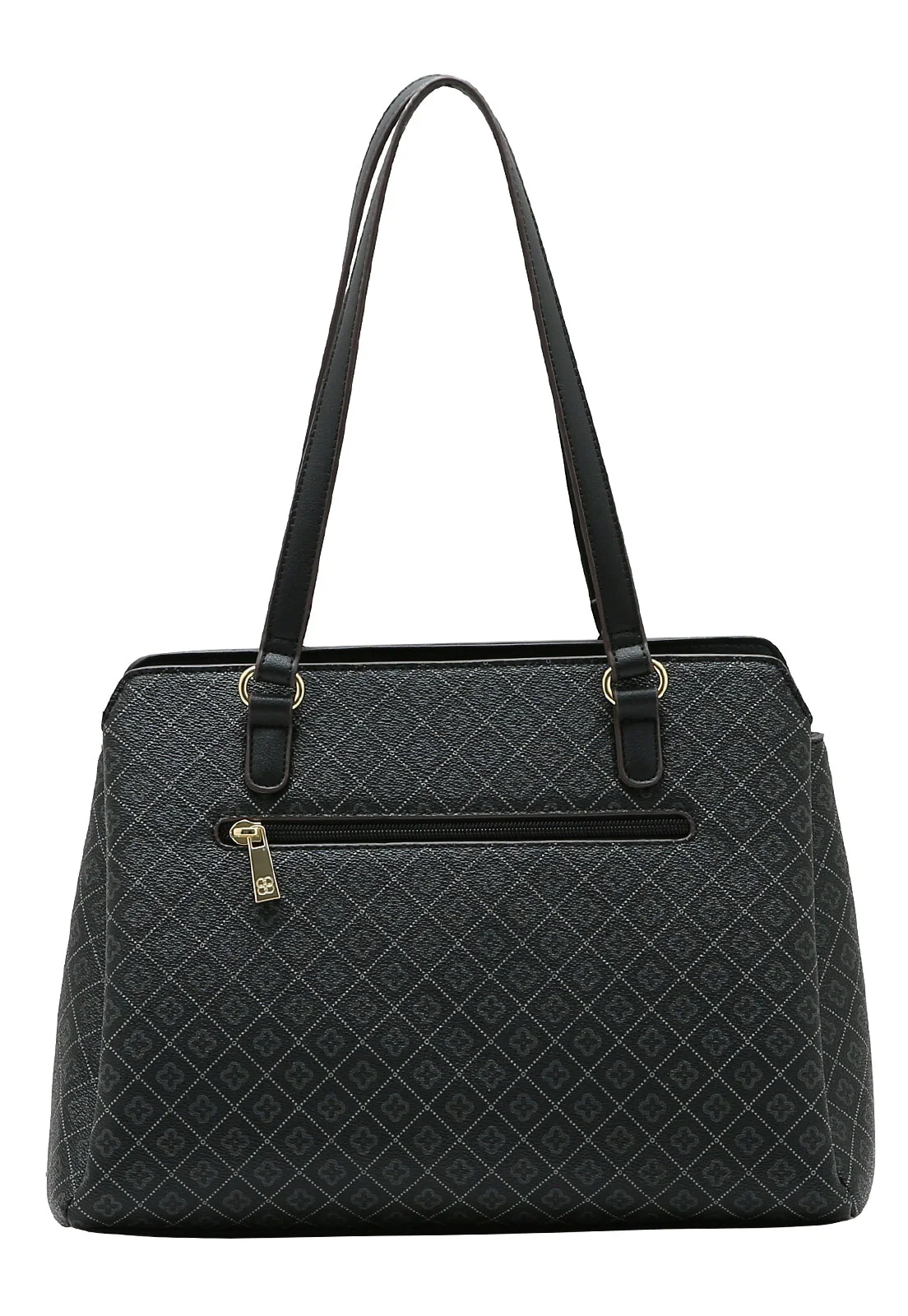 Bolsa Feminina Chenson Ombro Elemento Gráfico Preto 3