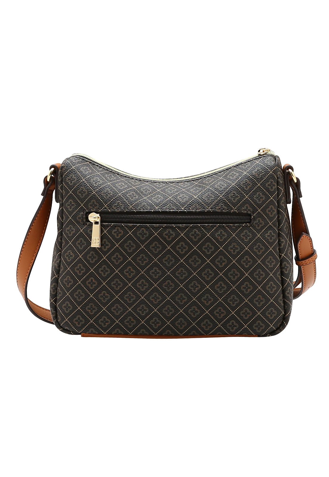 Bolsa Feminina Chenson Transversal Elemento Gráfico Café 3