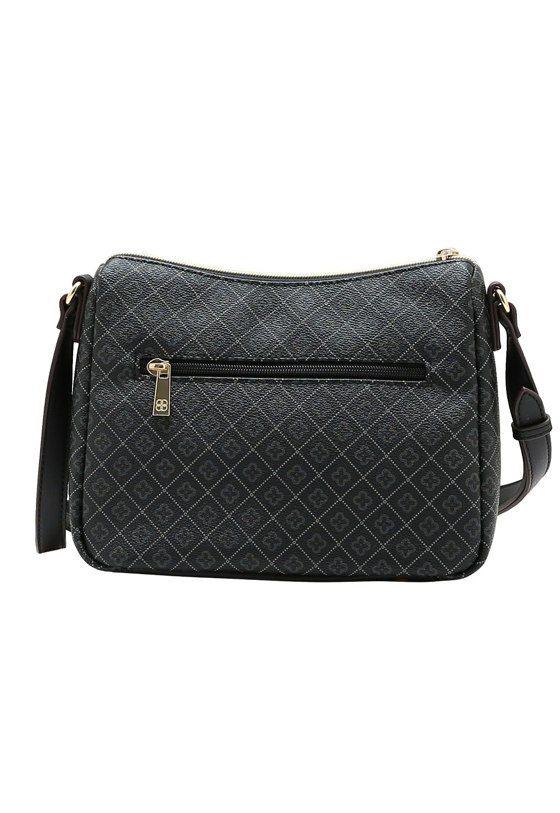 Bolsa Feminina Chenson Transversal Elemento Gráfico Preto 3