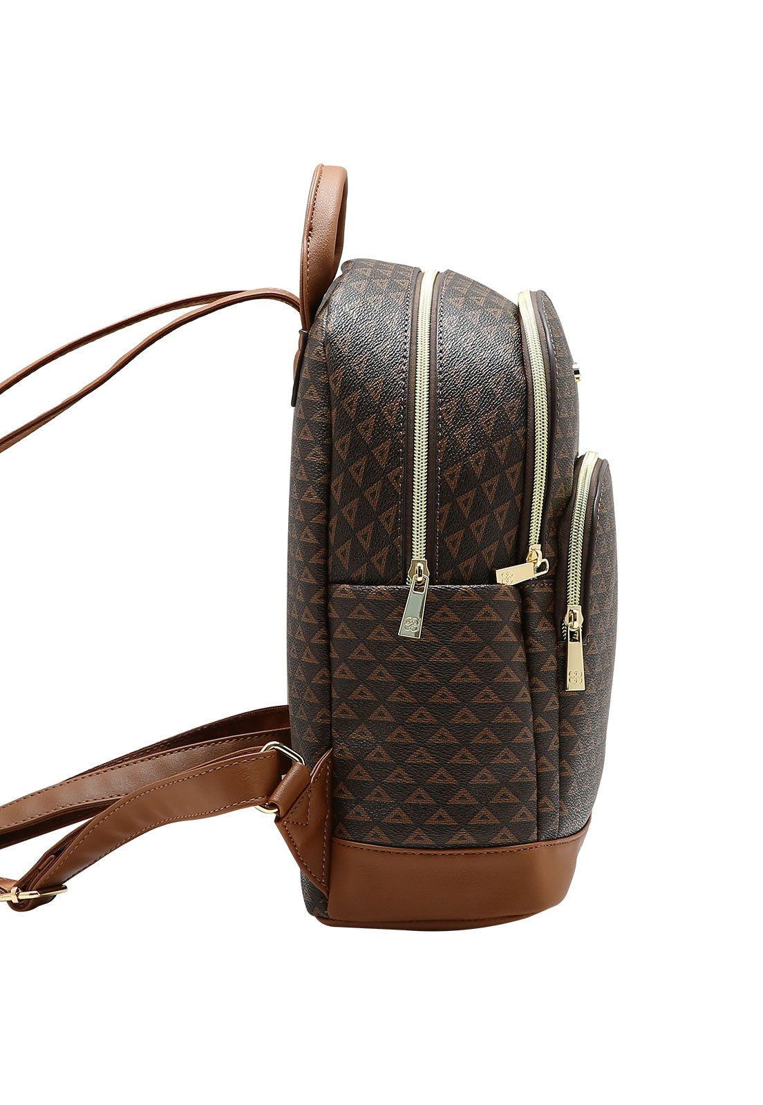 Mochila Feminina Chenson New Elemento Gráfico Café 5