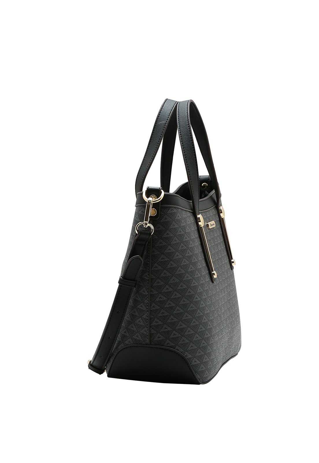 Bolsa Feminina Chenson Mão New Elemento Gráfico Preto 2
