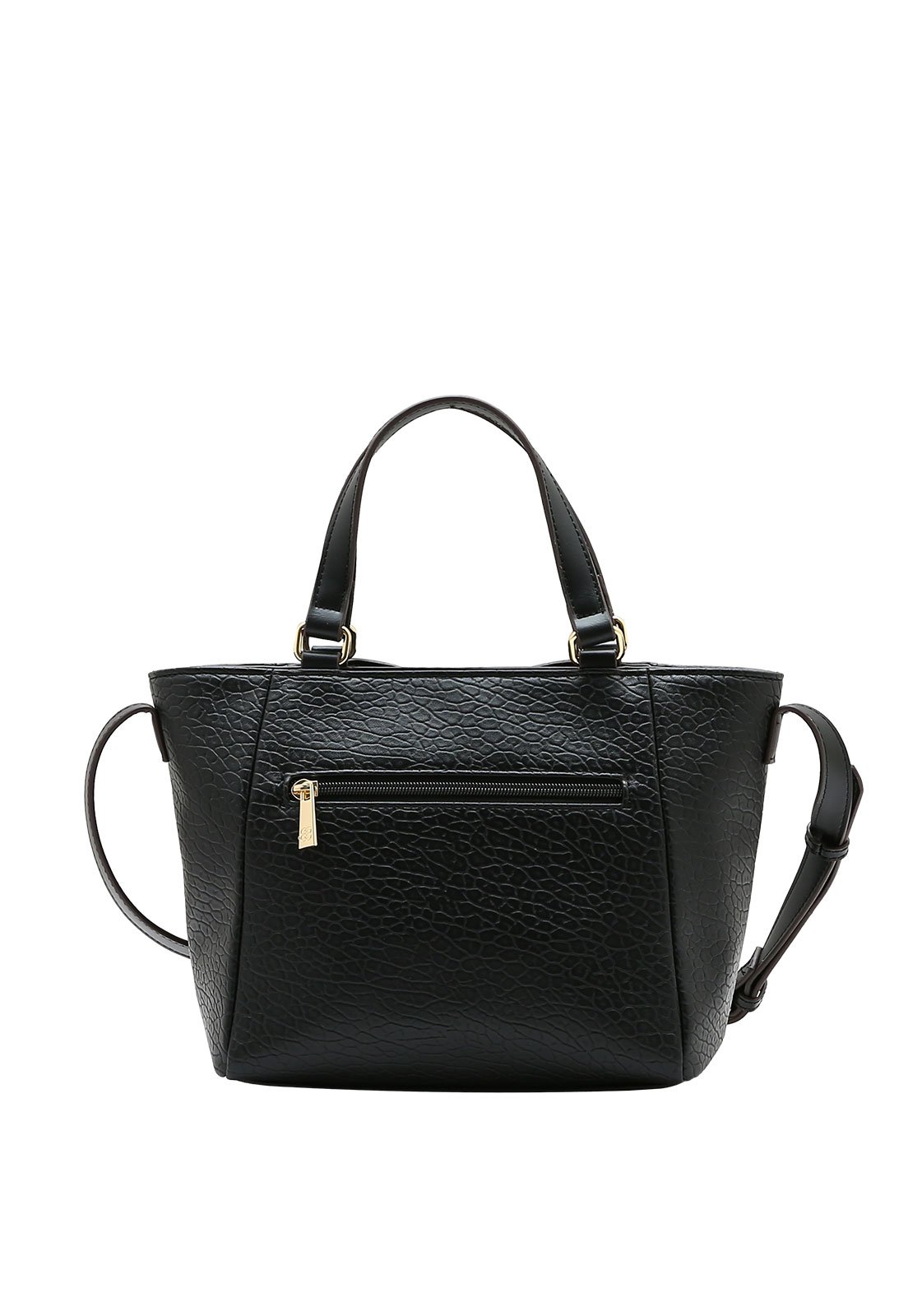Bolsa Feminina Chenson Mão Croco Soft Preto 3