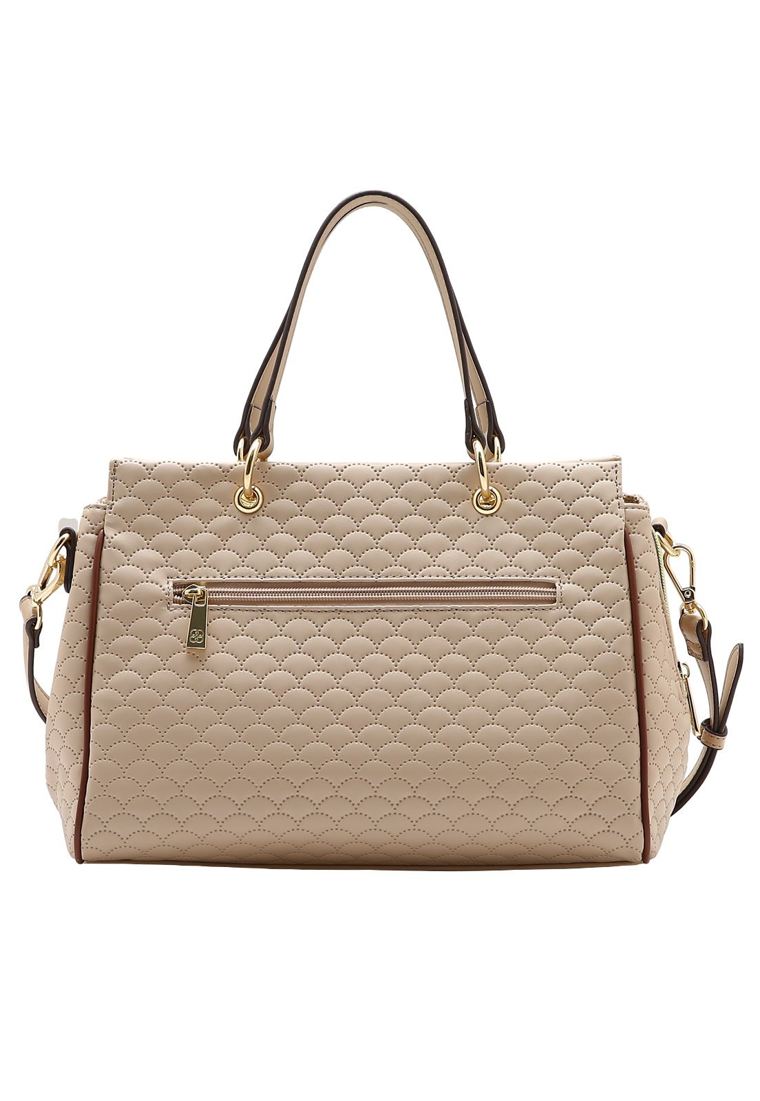 Bolsa Feminina Chenson Mão Matelassê Cute Bege 3
