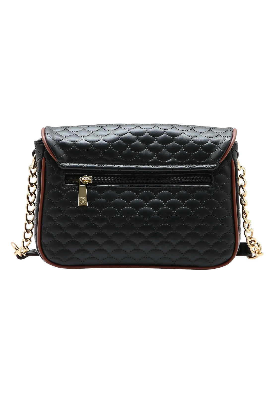 Bolsa Feminina Chenson Transversal Matelassê Cute Preto 3
