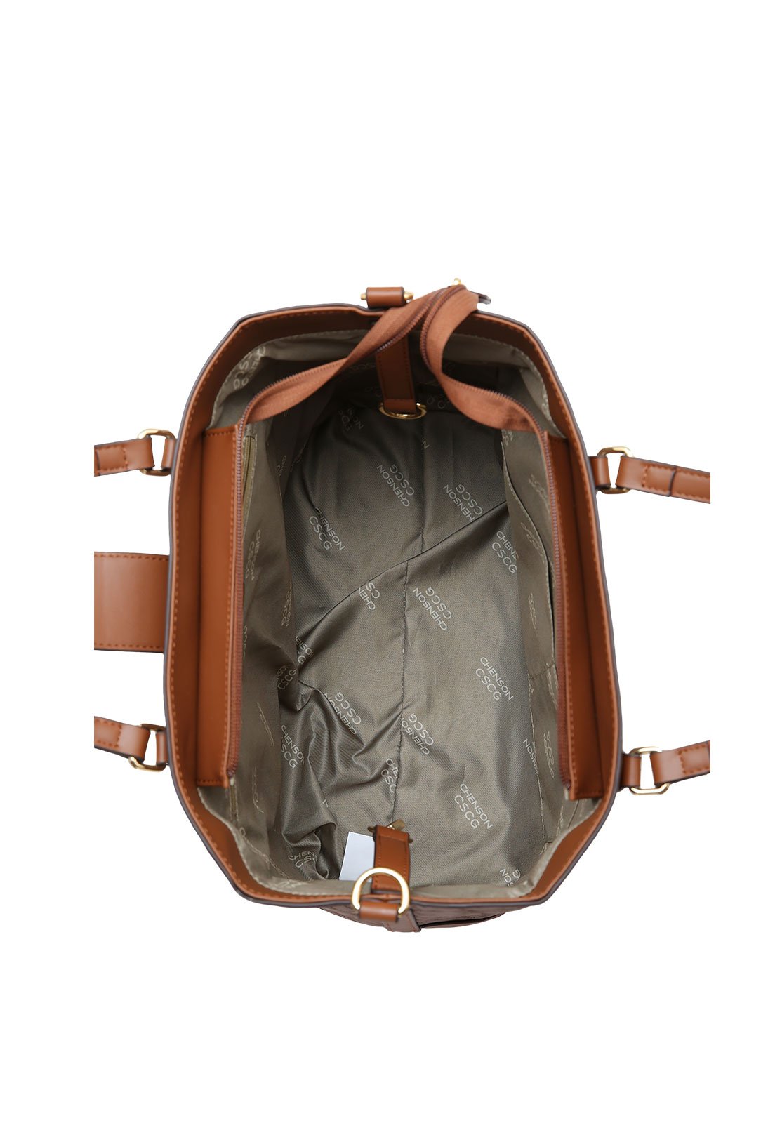 Bolsa Feminina Chenson Mão Texturizado Marrom 4