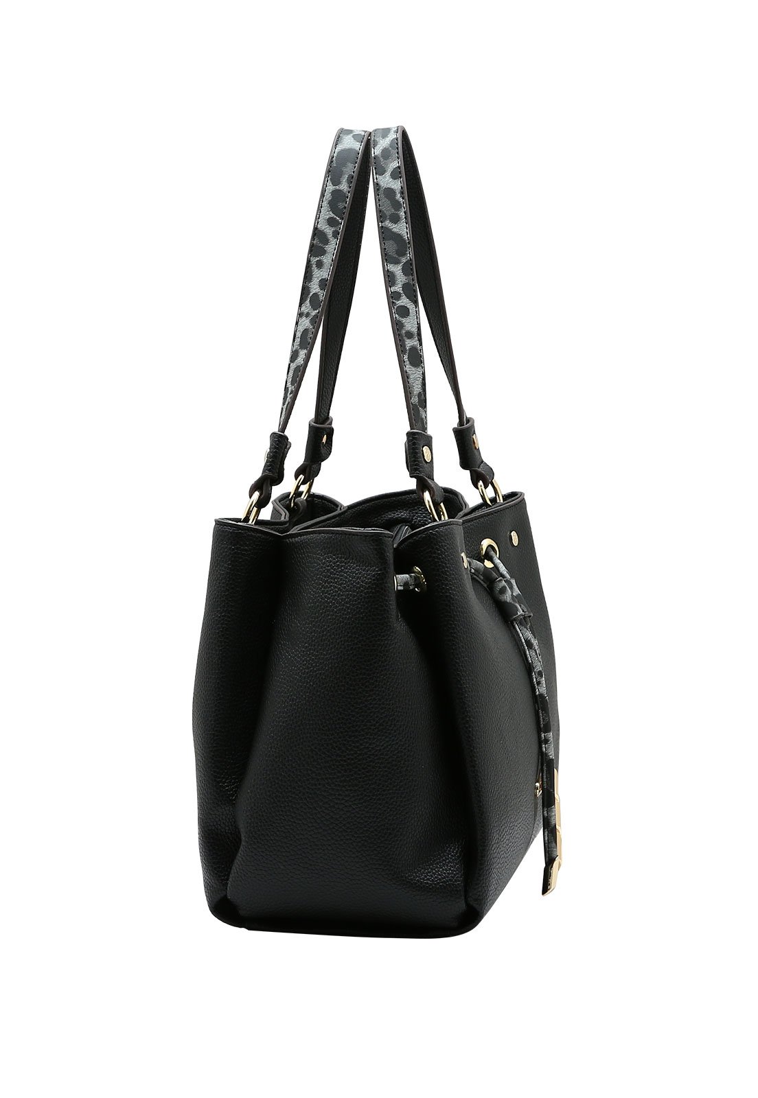 Bolsa Feminina Chenson detalhe Animal Print Preto 2