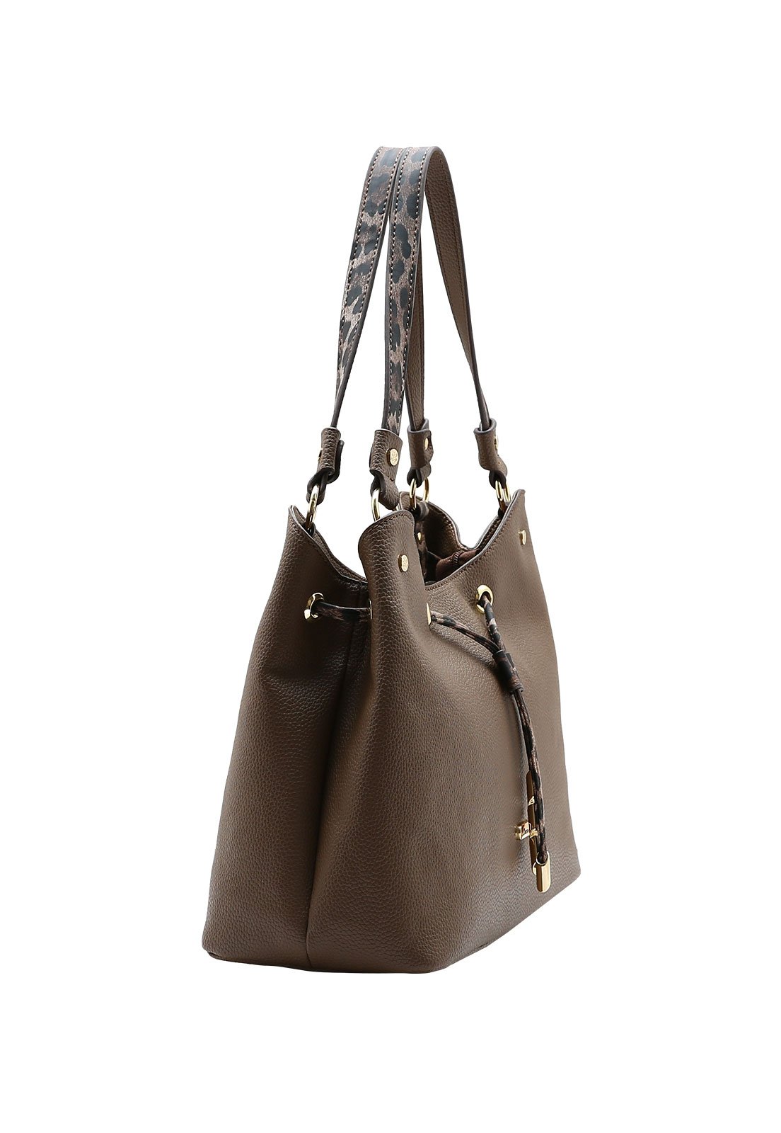 Bolsa Feminina Chenson detalhe Animal Print Café 2