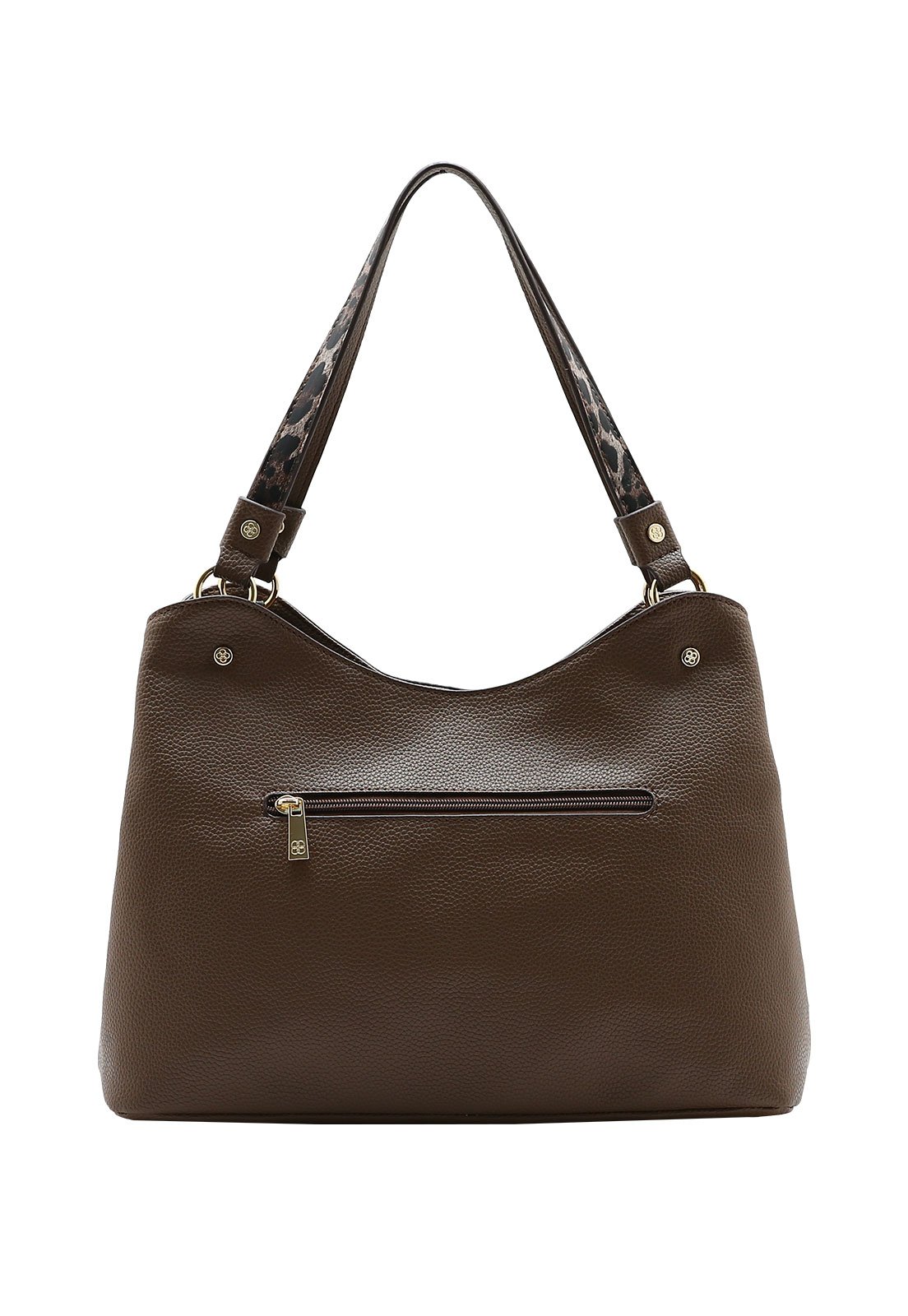 Bolsa Feminina Chenson detalhe Animal Print Café 3