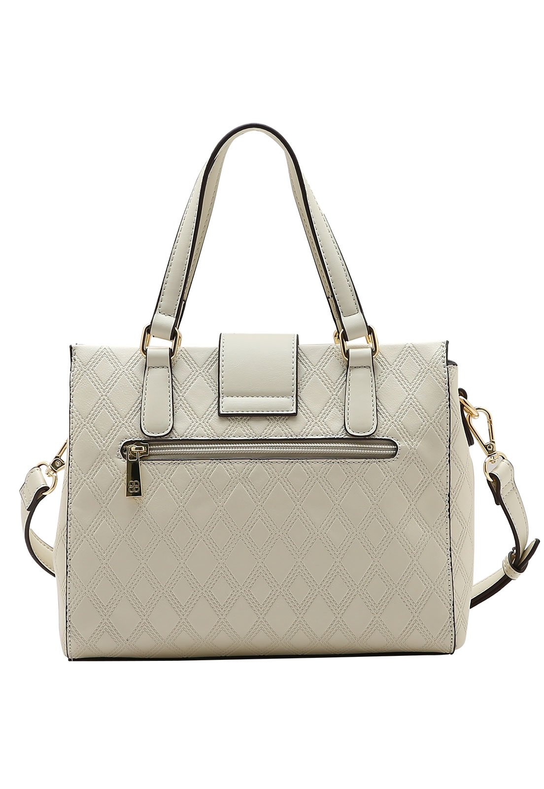 Bolsa Feminina Chenson Mão Texturizado Branco 3