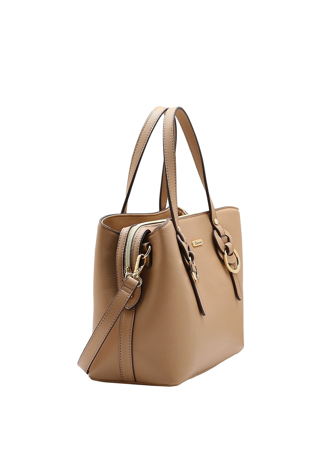 Bolsa Feminina Chenson Mão Elos Bege 2