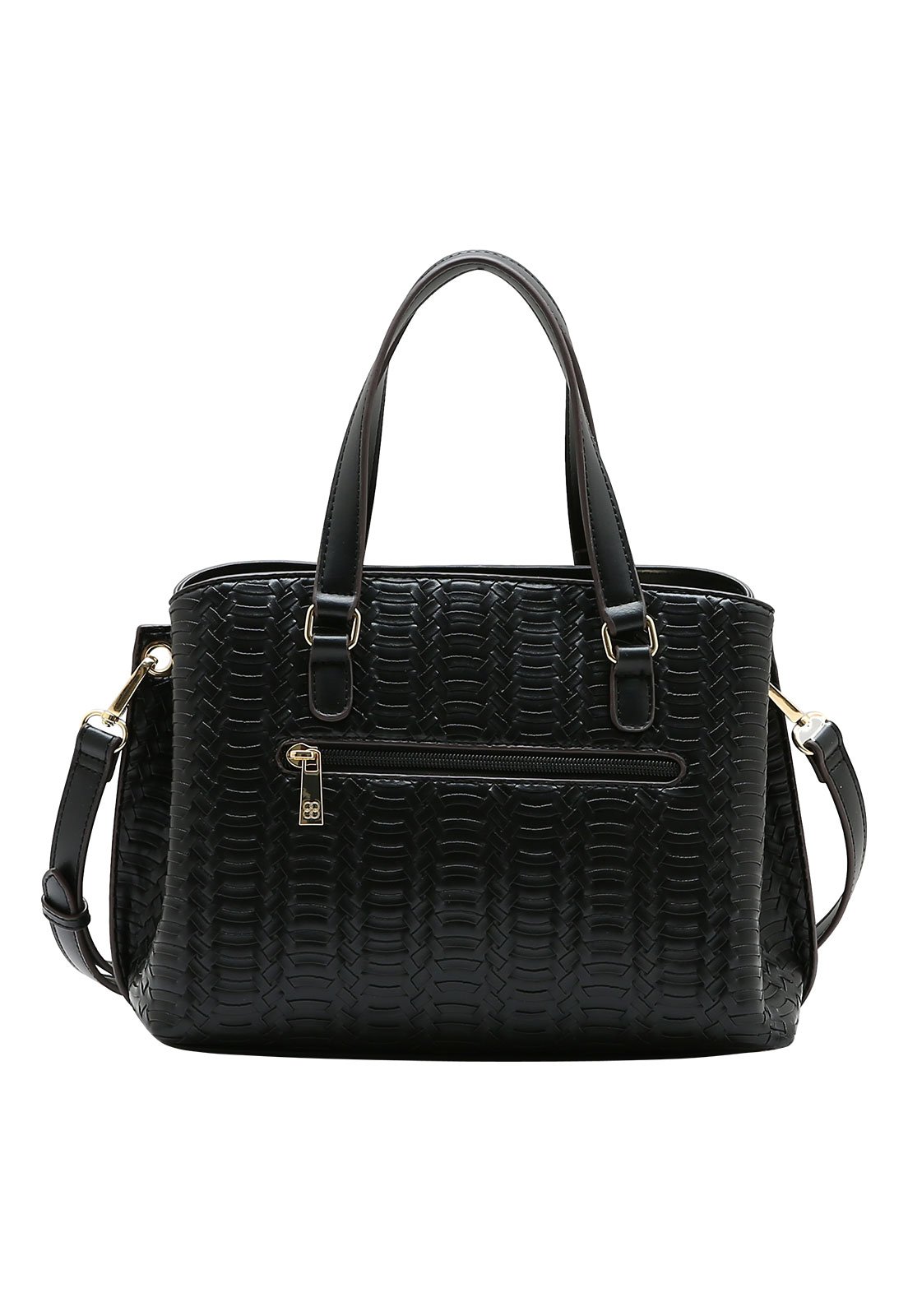 Bolsa Feminina Chenson Mão Tressê Western Preto 3