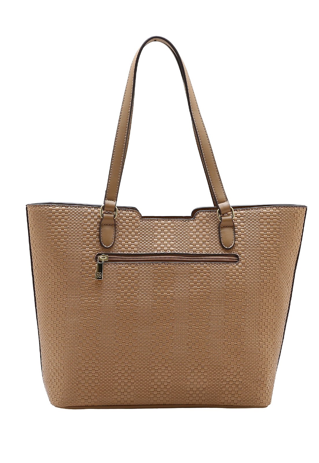 Bolsa Feminina Chenson Ombro Mini Tressê Bege 3