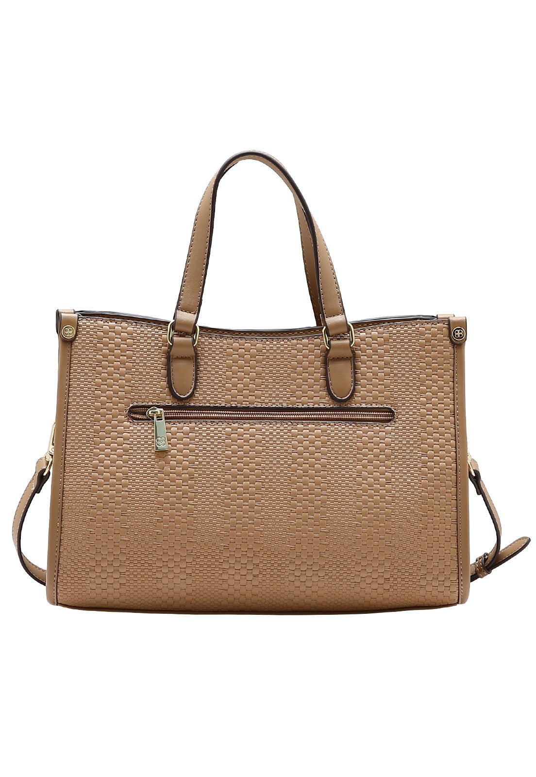 Bolsa Feminina Chenson Mão Mini Tressê Bege 3