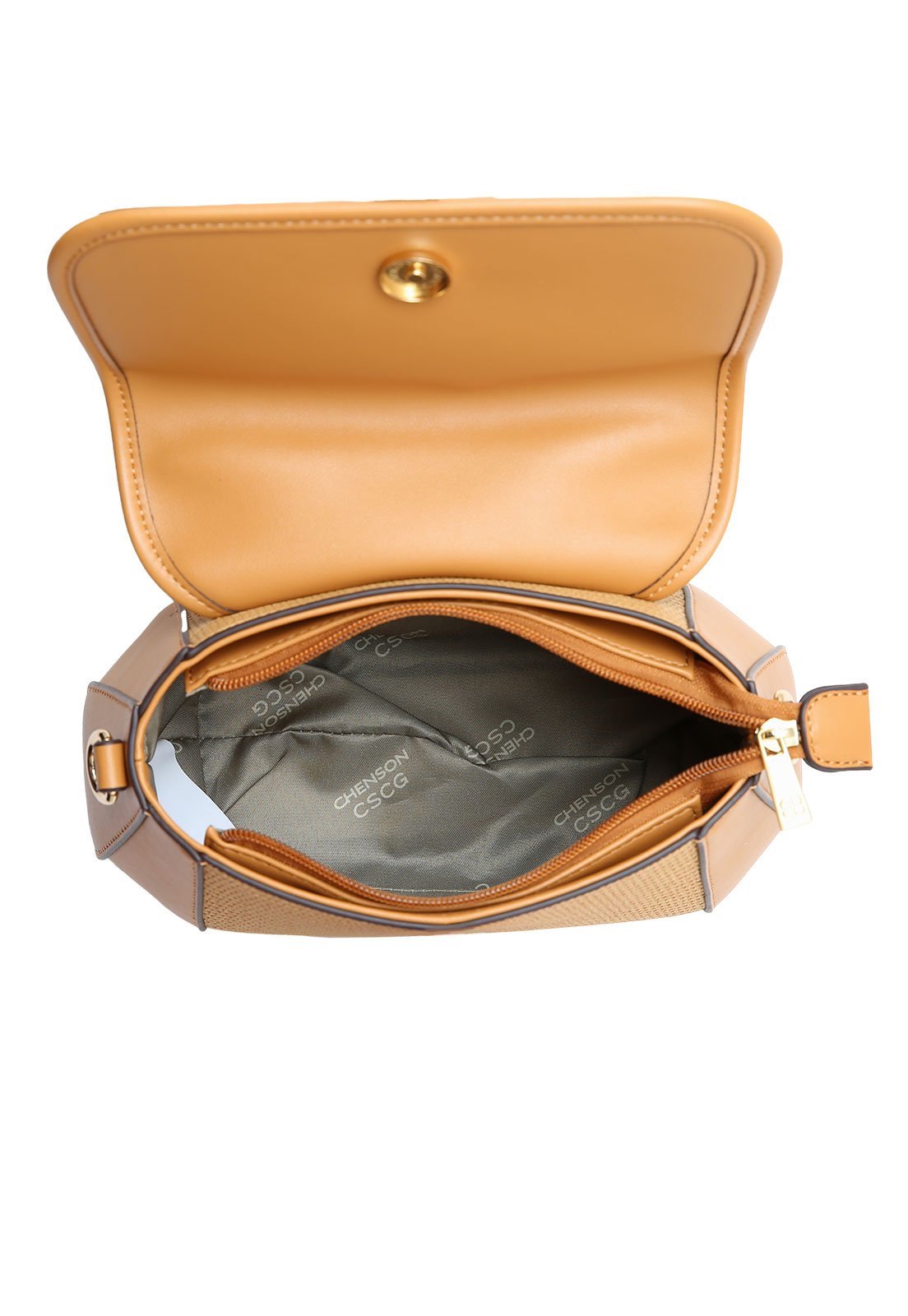 Bolsa Feminina Chenson Mão Elegância Bege 4