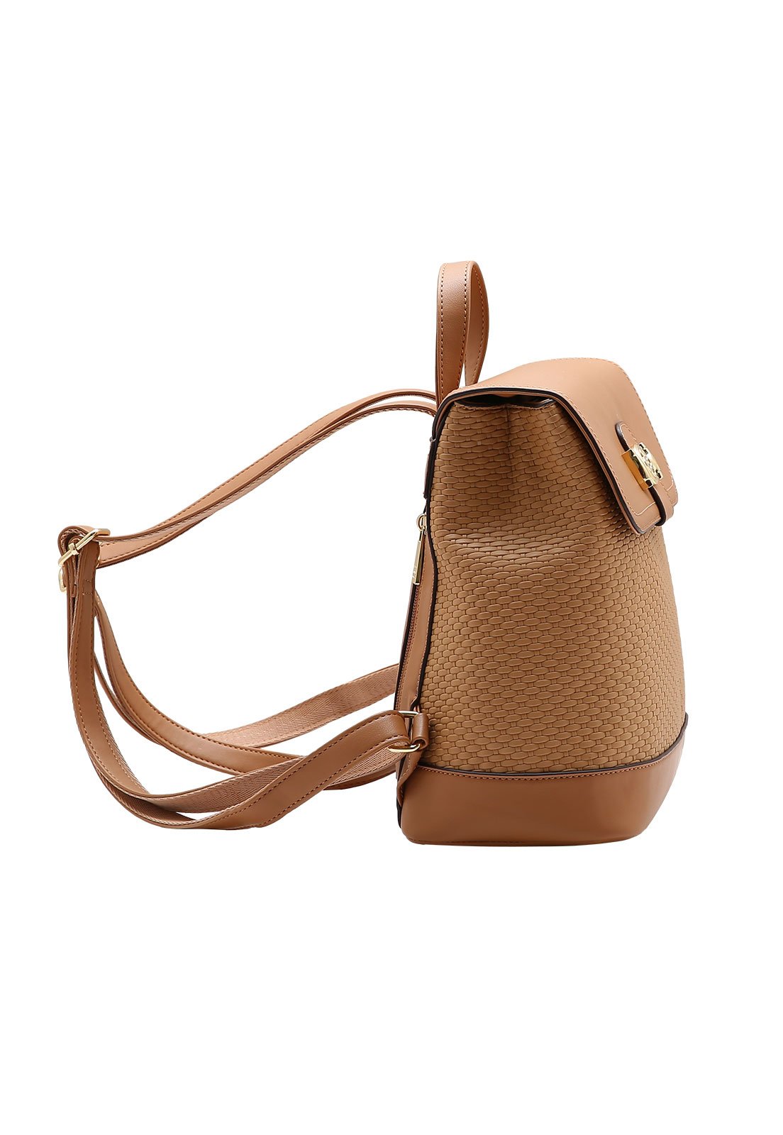 Mochila Feminina Chenson Mini Texturas Caramelo 2