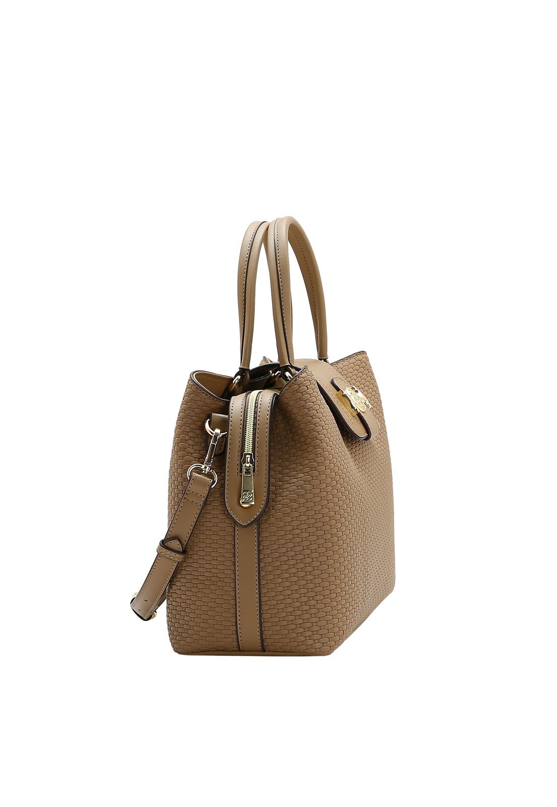 Bolsa Feminina Chenson Mão Mini Texturas Marrom 2