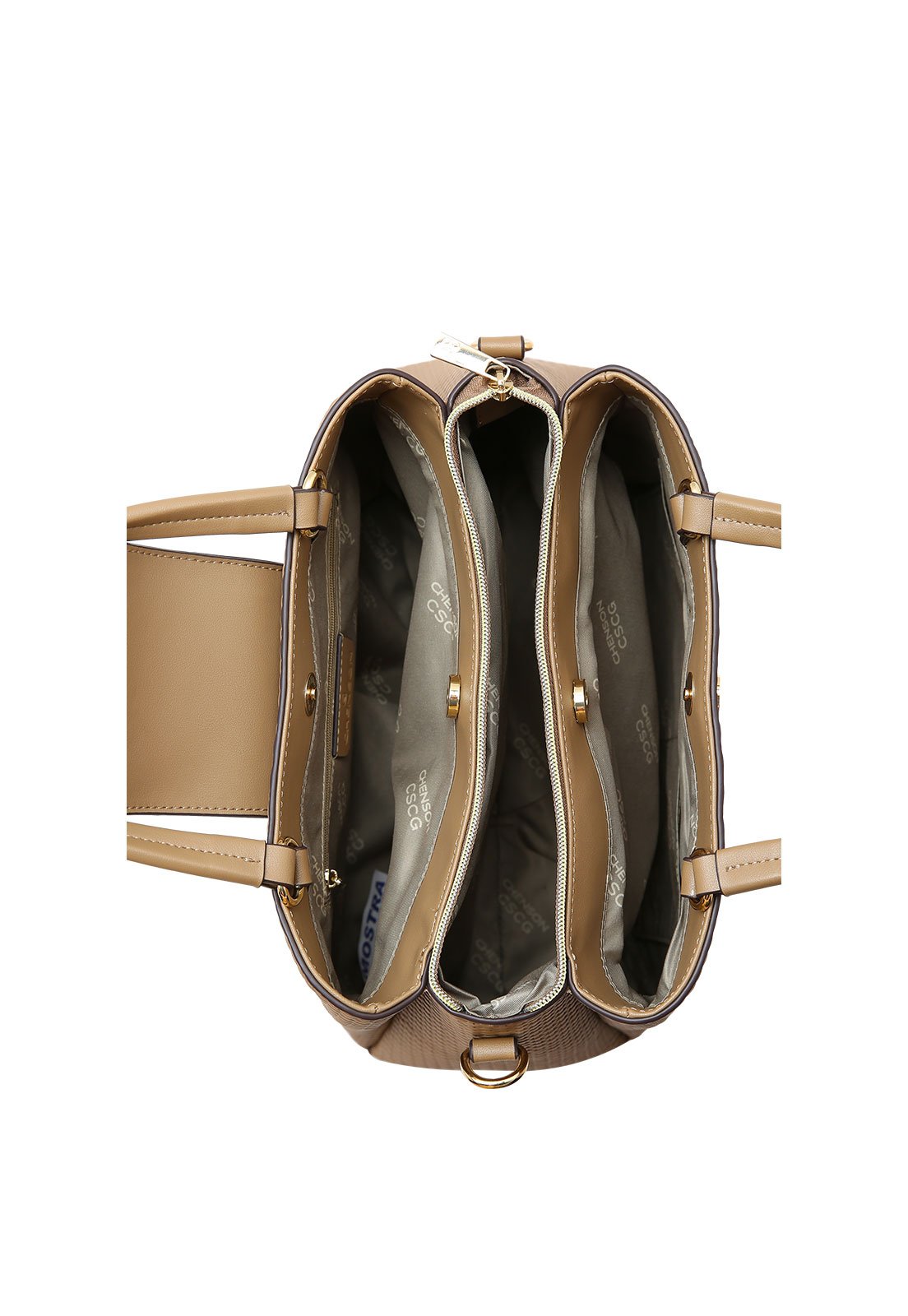 Bolsa Feminina Chenson Mão Mini Texturas Marrom 4
