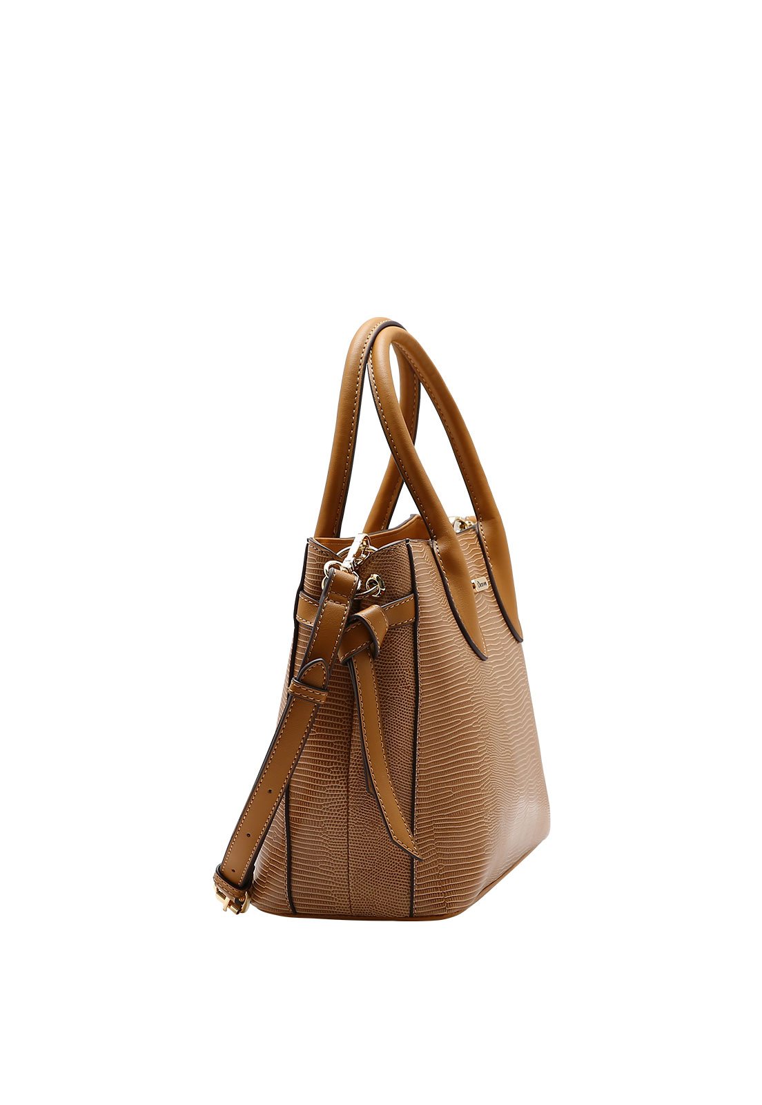 Bolsa Feminina Chenson Mão Lagarto Delicado Marrom 2