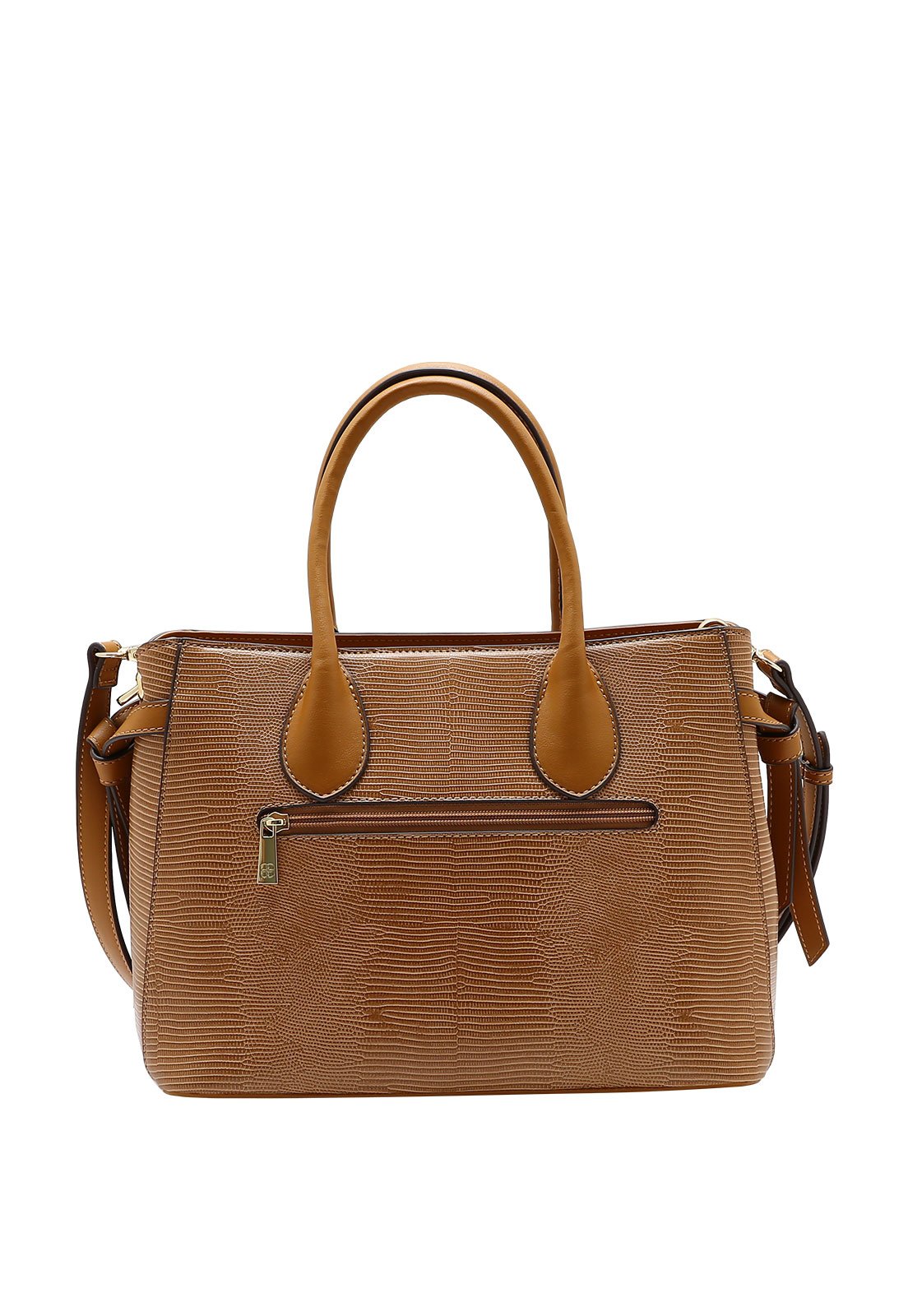 Bolsa Feminina Chenson Mão Lagarto Delicado Marrom 3