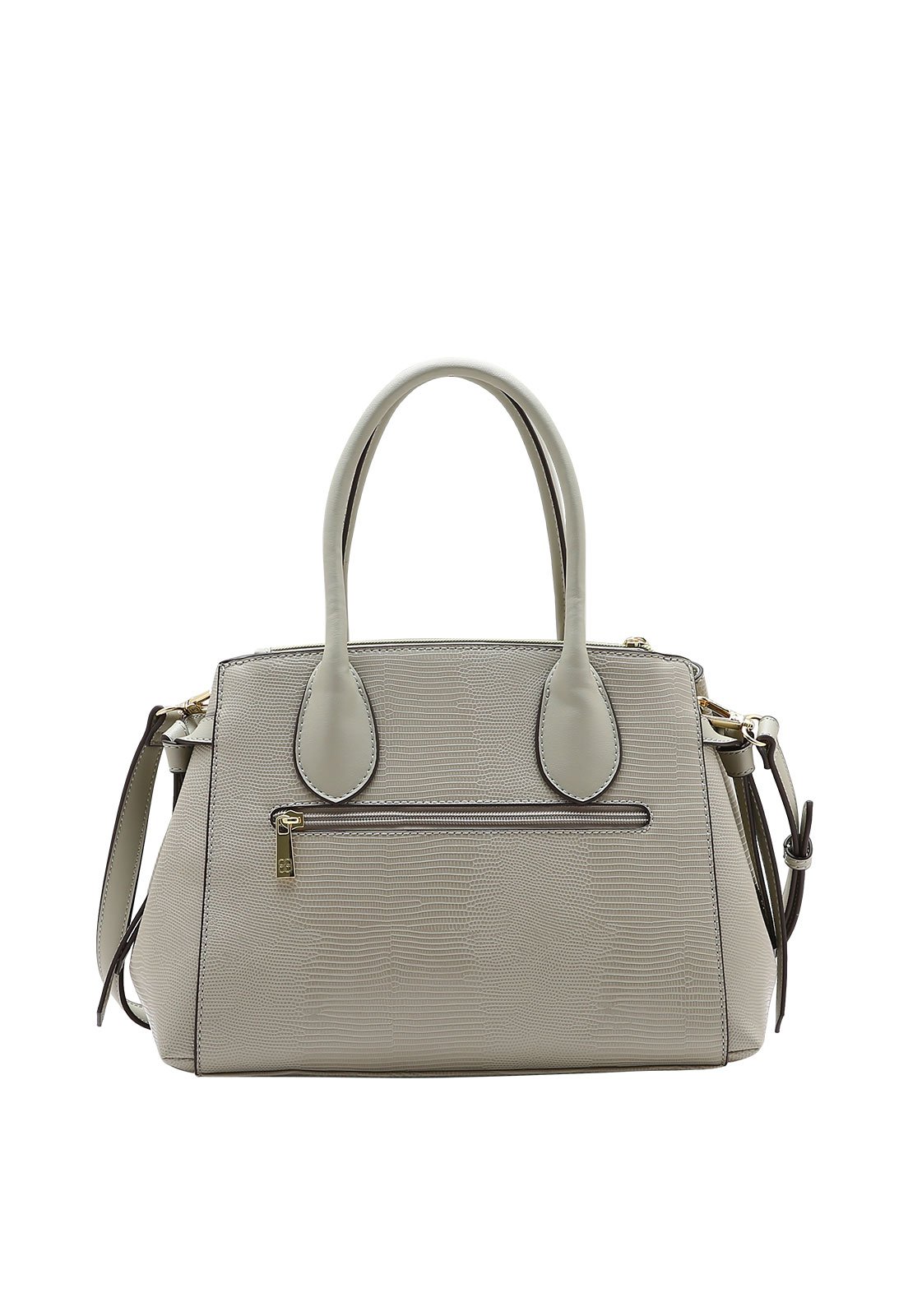 Bolsa Feminina Chenson Mão Lagarto Delicado Cinza 3