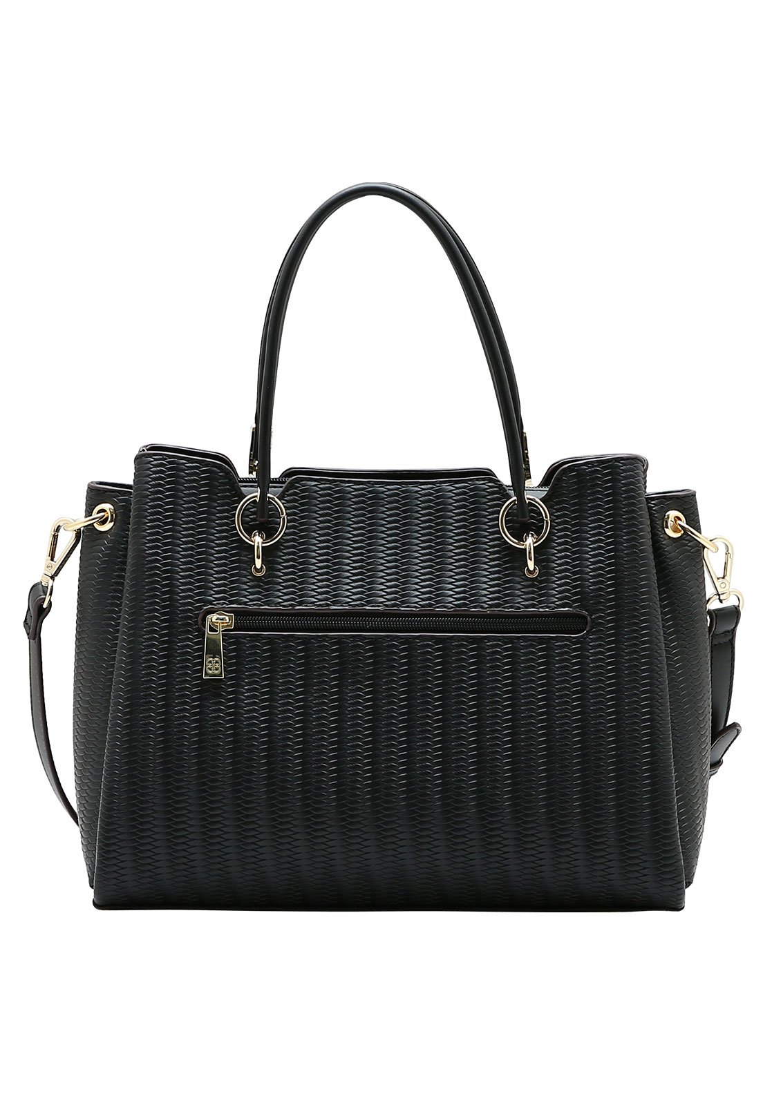 Bolsa Feminina Chenson Mão Ferragem Delicada Preto 3