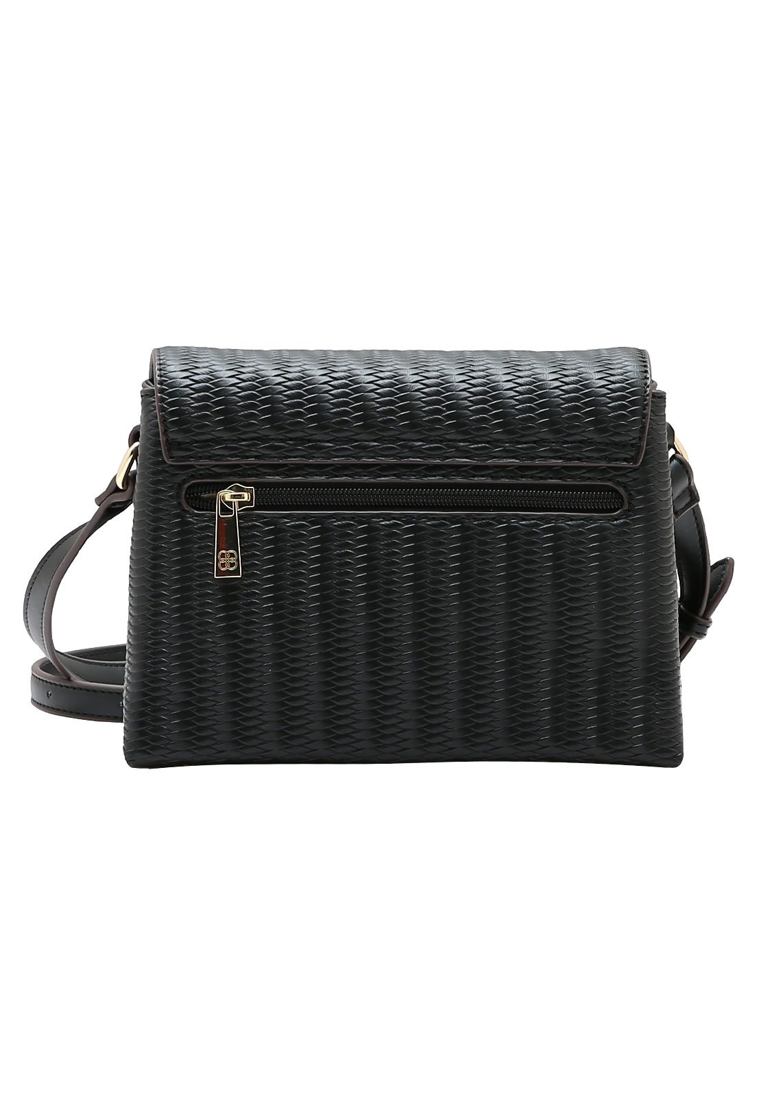 Bolsa Feminina Chenson Transversal Ferragem Delicada Preto 3