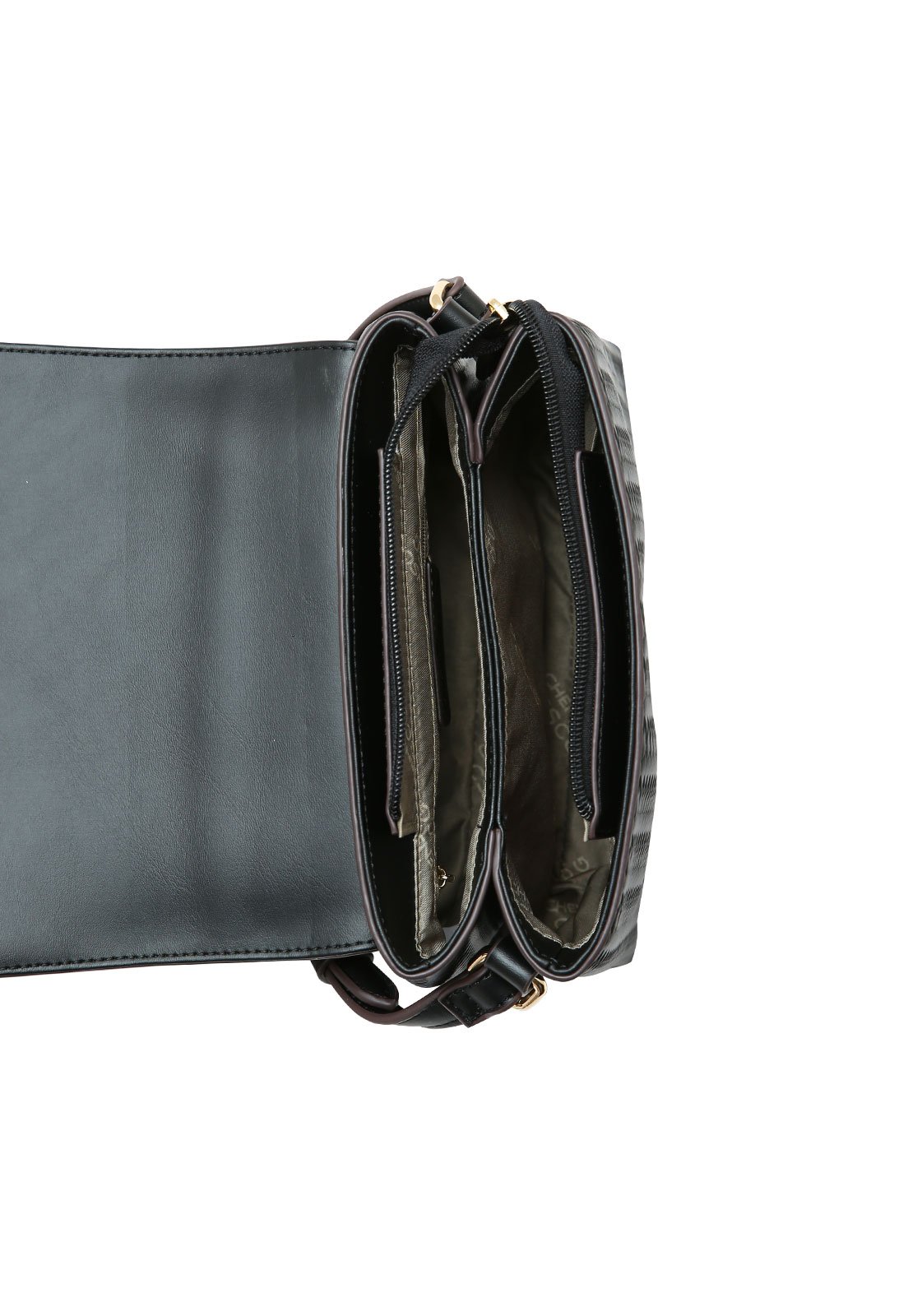 Bolsa Feminina Chenson Transversal Ferragem Delicada Preto 4