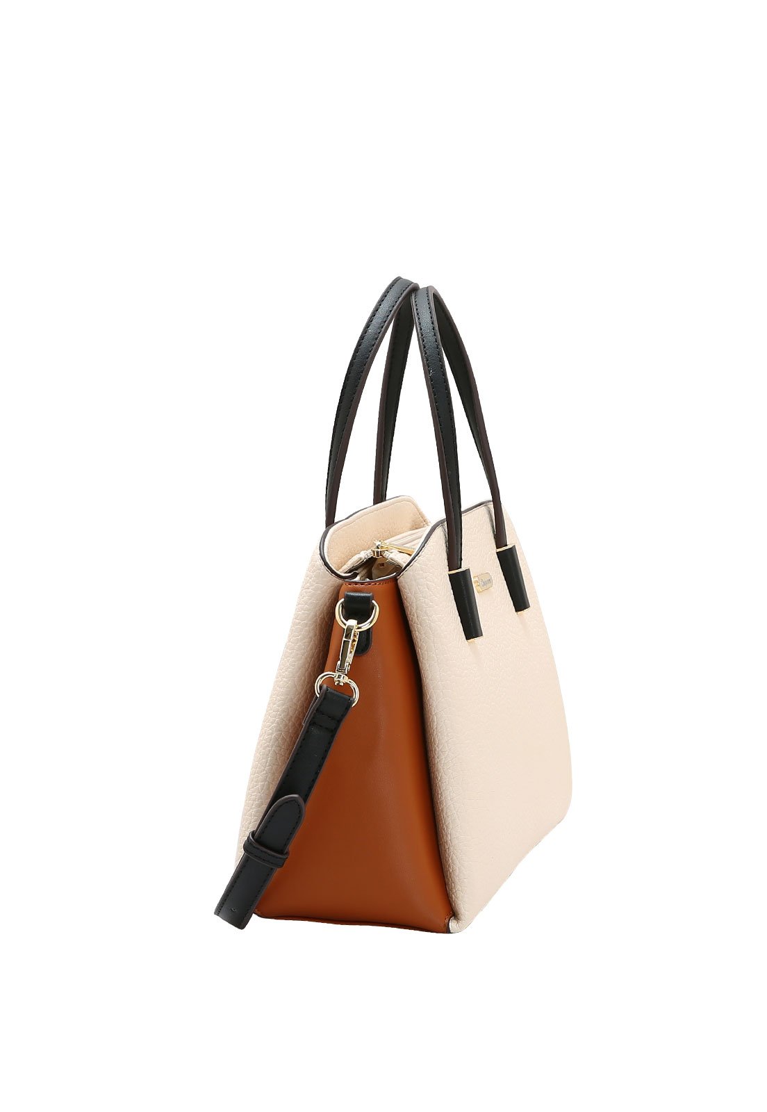 Bolsa Feminina Chenson Mão Contrastes Off White 2