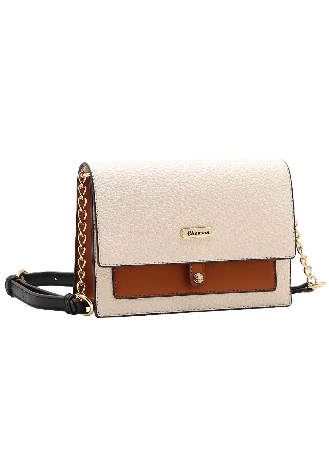Bolsa Feminina Chenson Transversal Contrastes