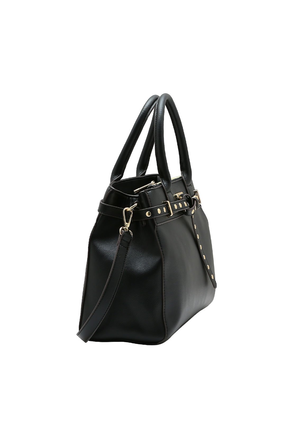 Bolsa Feminina Chenson Mão Detalhe Rebites Preto 2