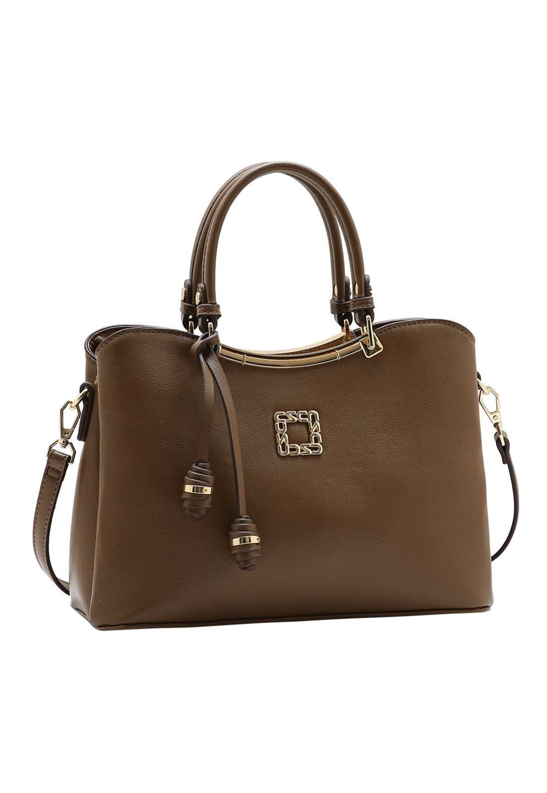 Bolsa Feminina Chenson Mão Atemporal Café 1