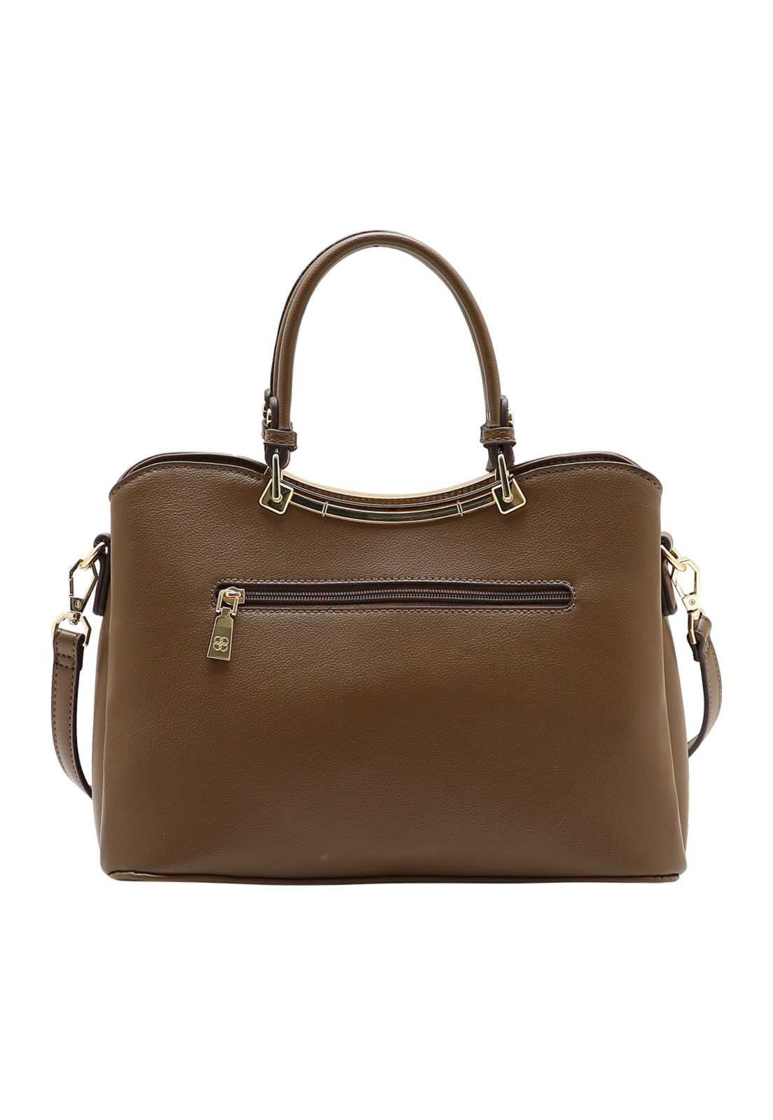 Bolsa Feminina Chenson Mão Atemporal Café 3