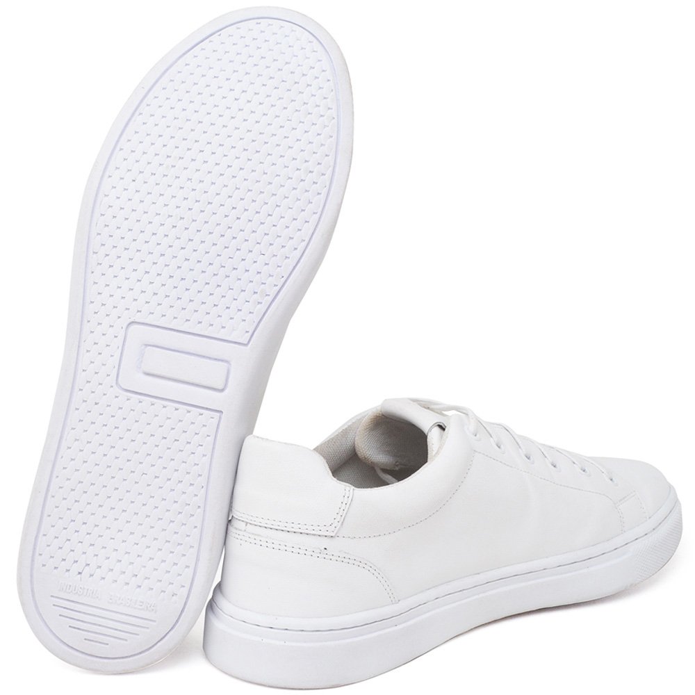 Sapatenis Masculino Couro Lactego Ranclafe Confortável CS Branco 6