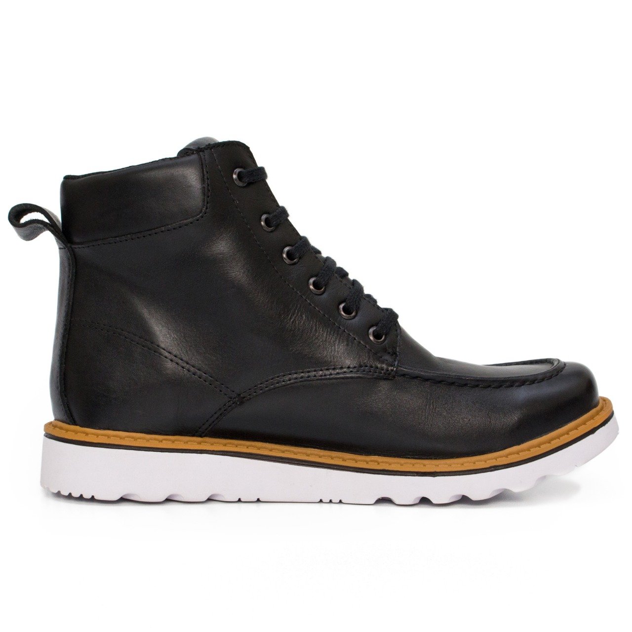 Bota Coturno Social Masculina Cano Médio Casual Confort