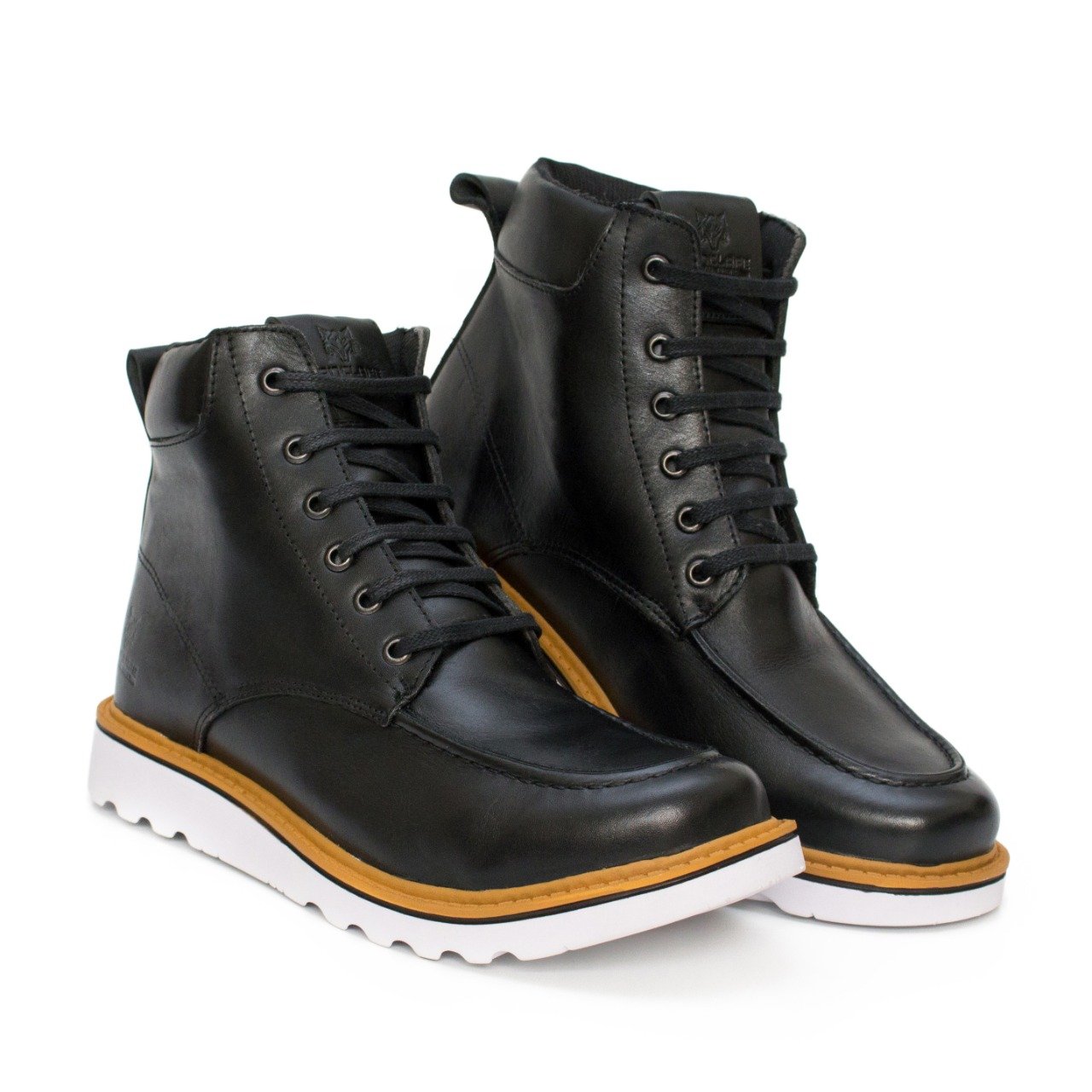 Bota Coturno Social Masculina Cano Médio Casual Confort Preto 3