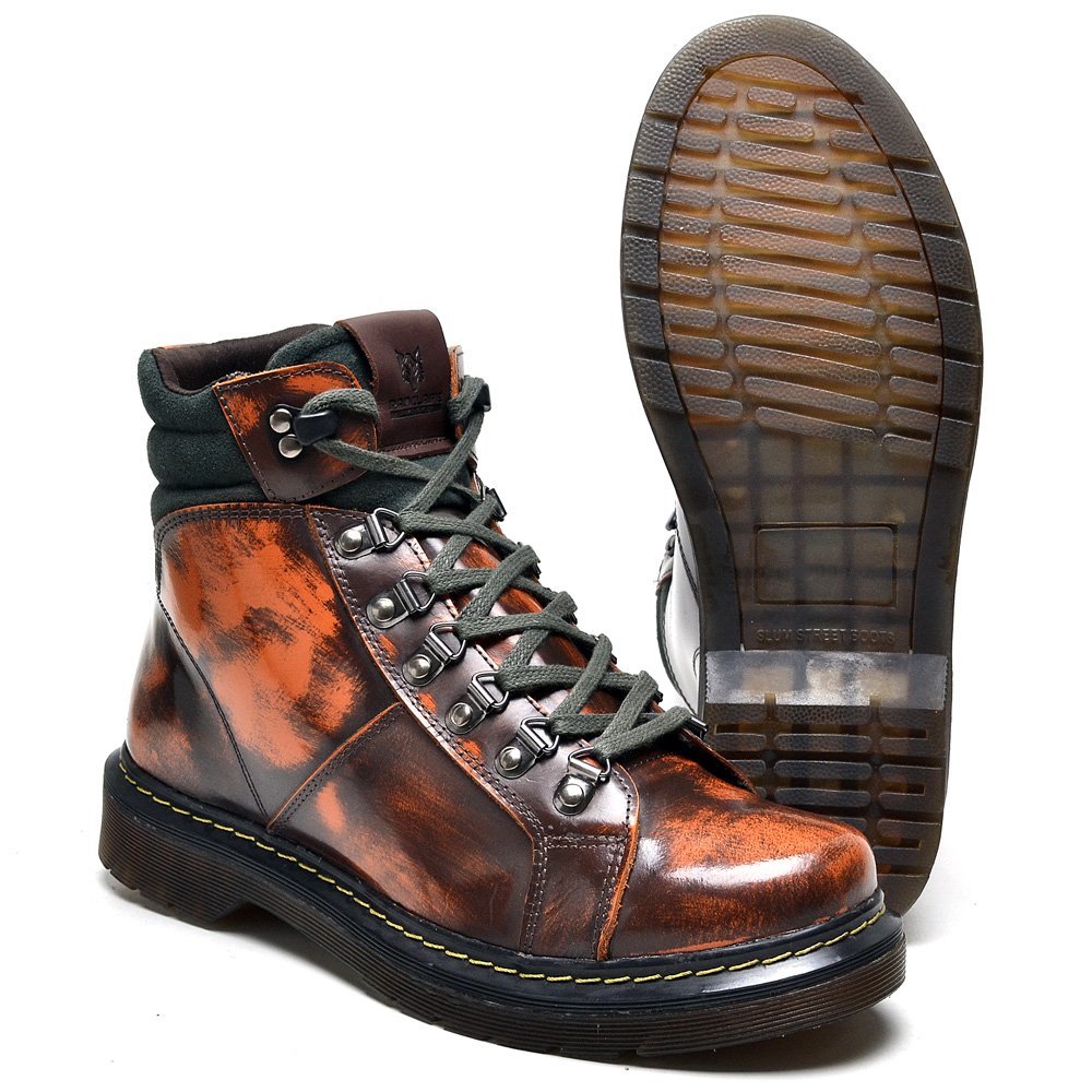Bota Masculina Rock Style Couro Legítimo Ranclafe Marrom 2