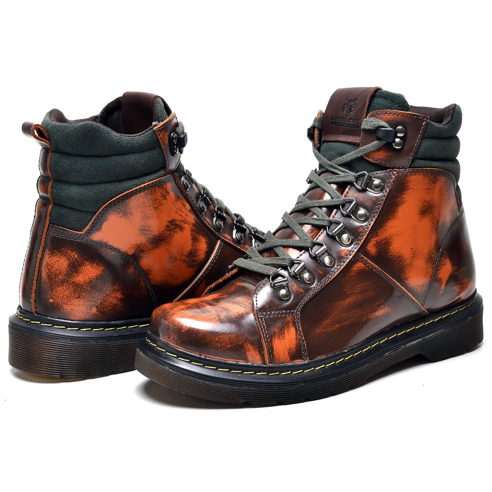 Bota Masculina Rock Style Couro Legítimo Ranclafe Marrom 4