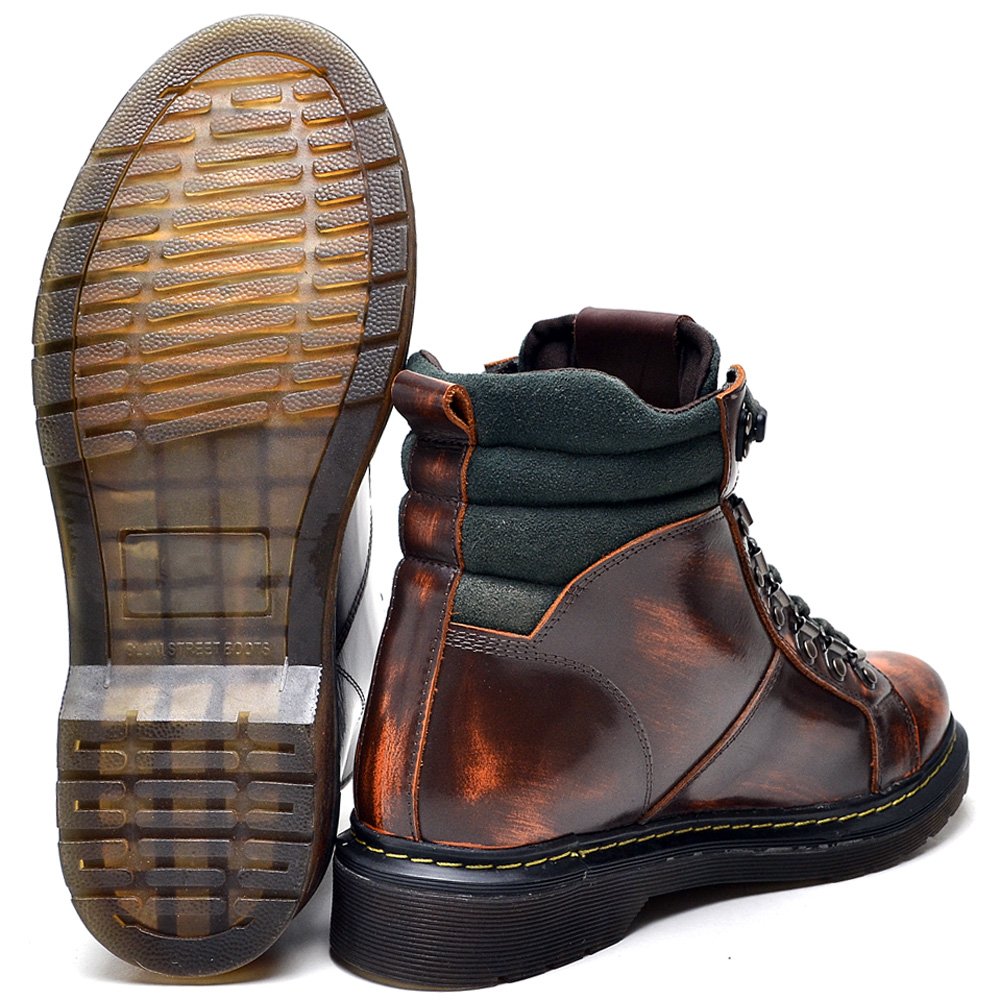 Bota Masculina Rock Style Couro Legítimo Ranclafe Marrom 5